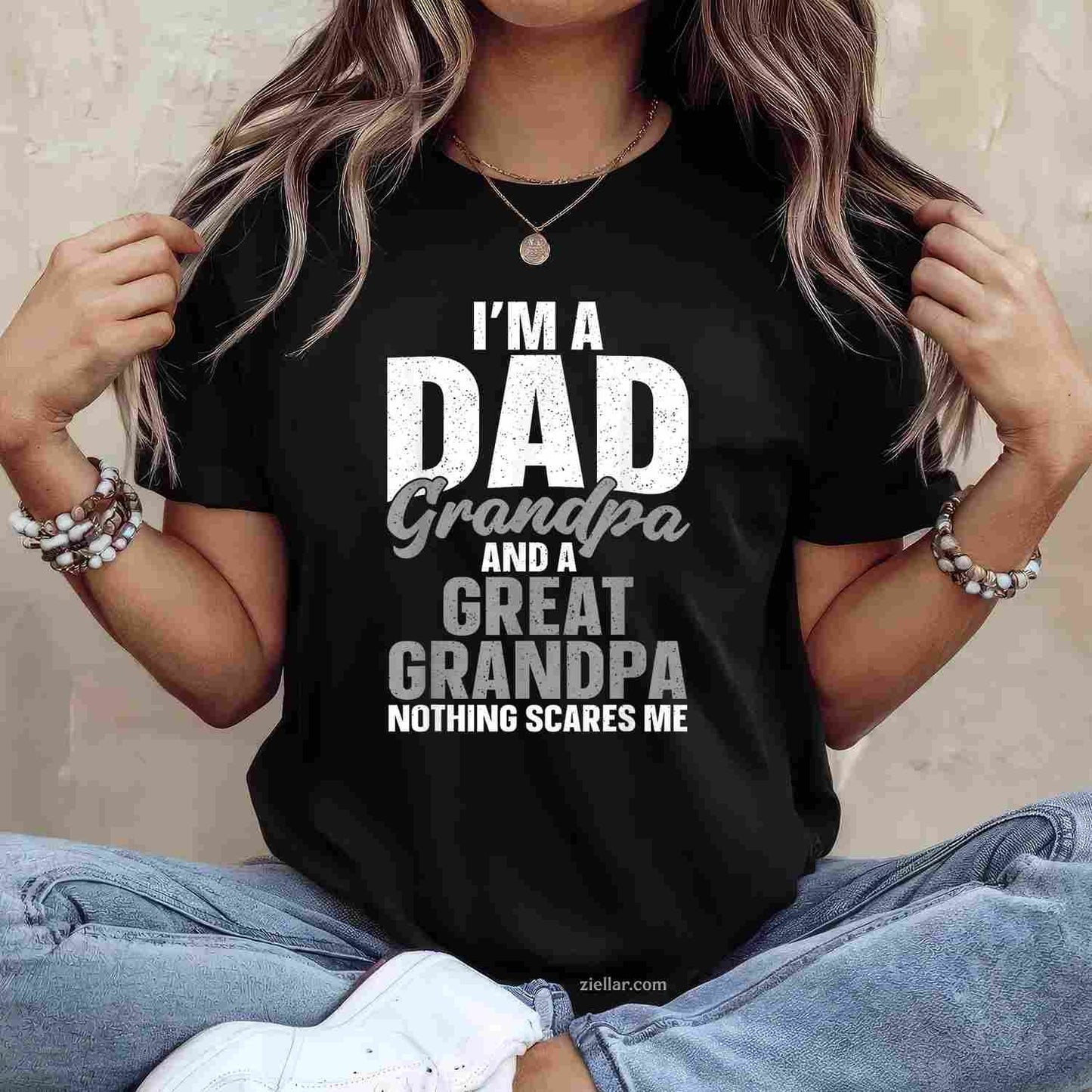 Great Grandpa Art For Great Grandfather Men Grandparents Day T-Shirt Tee
