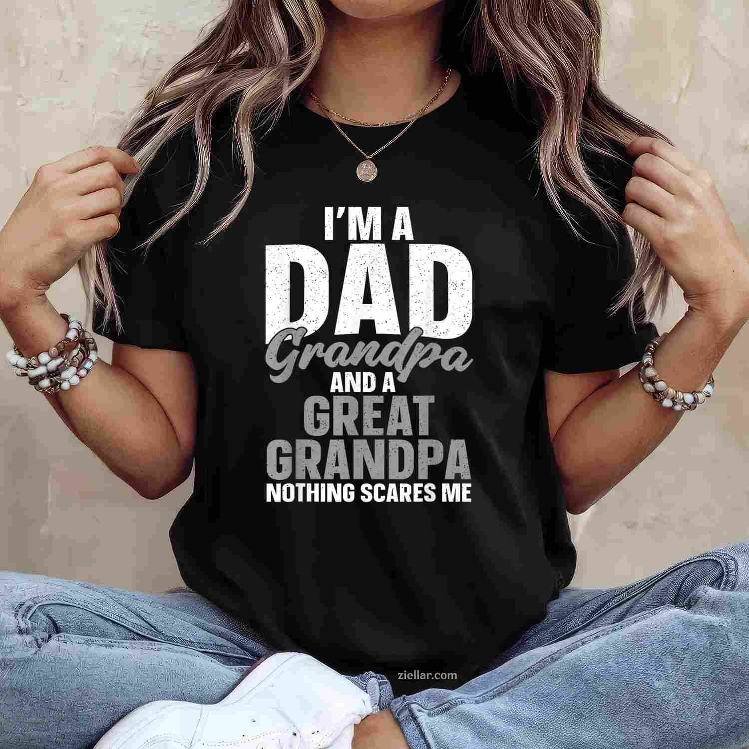 Great Grandpa Art For Great Grandfather Men Grandparents Day T-Shirt Tee