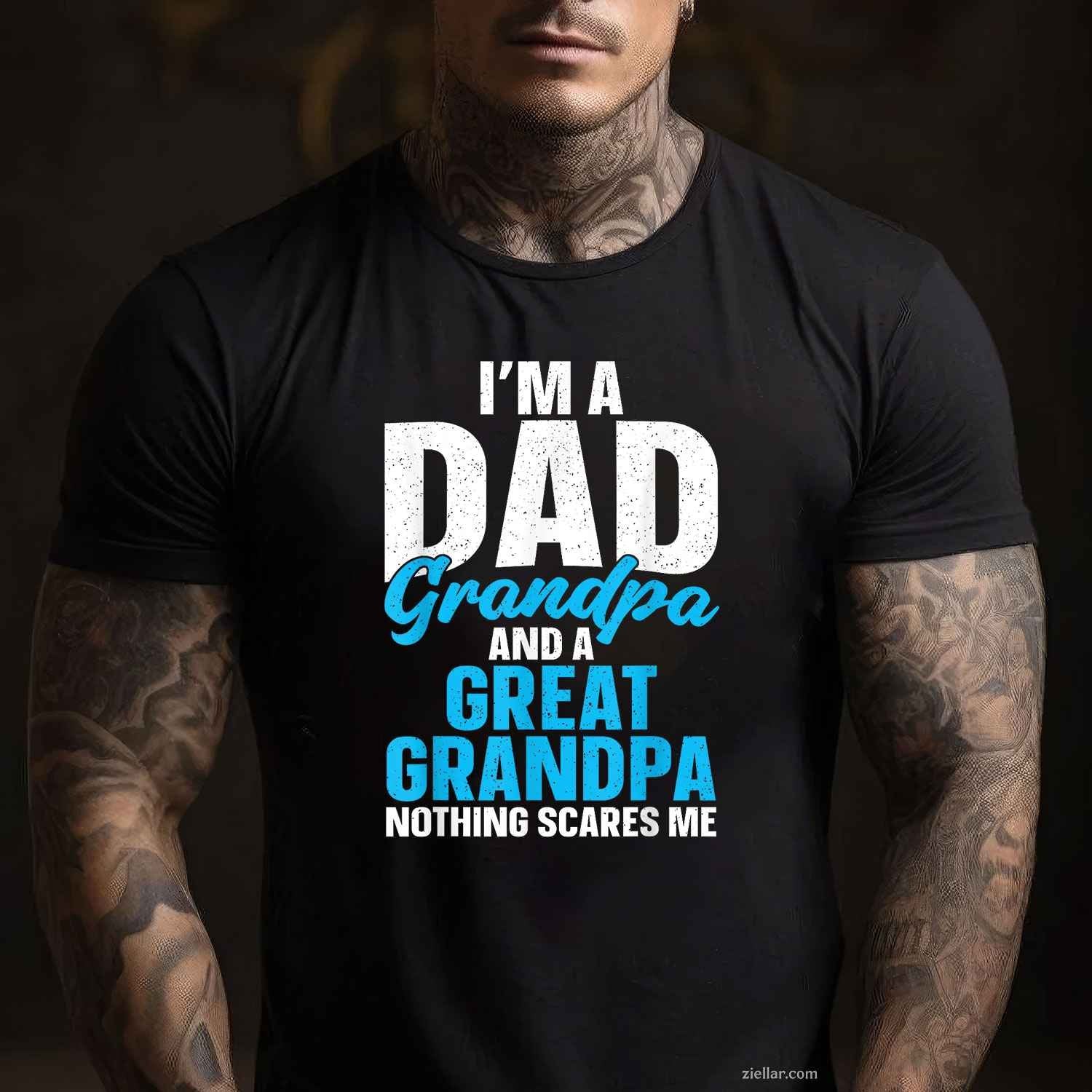 Great Grandpa Art For Great Grandfather Men Grandparents Day T-Shirt Tee Tee Gift