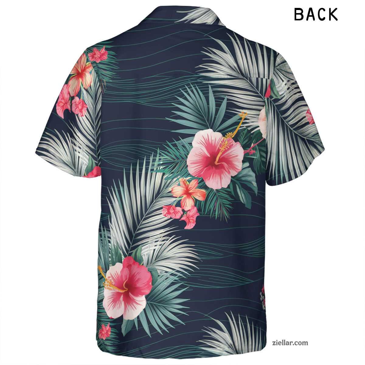 Green Palm Tree Hawaiian Shirt and Tee, Aloha Beach Vacation Party Outfit