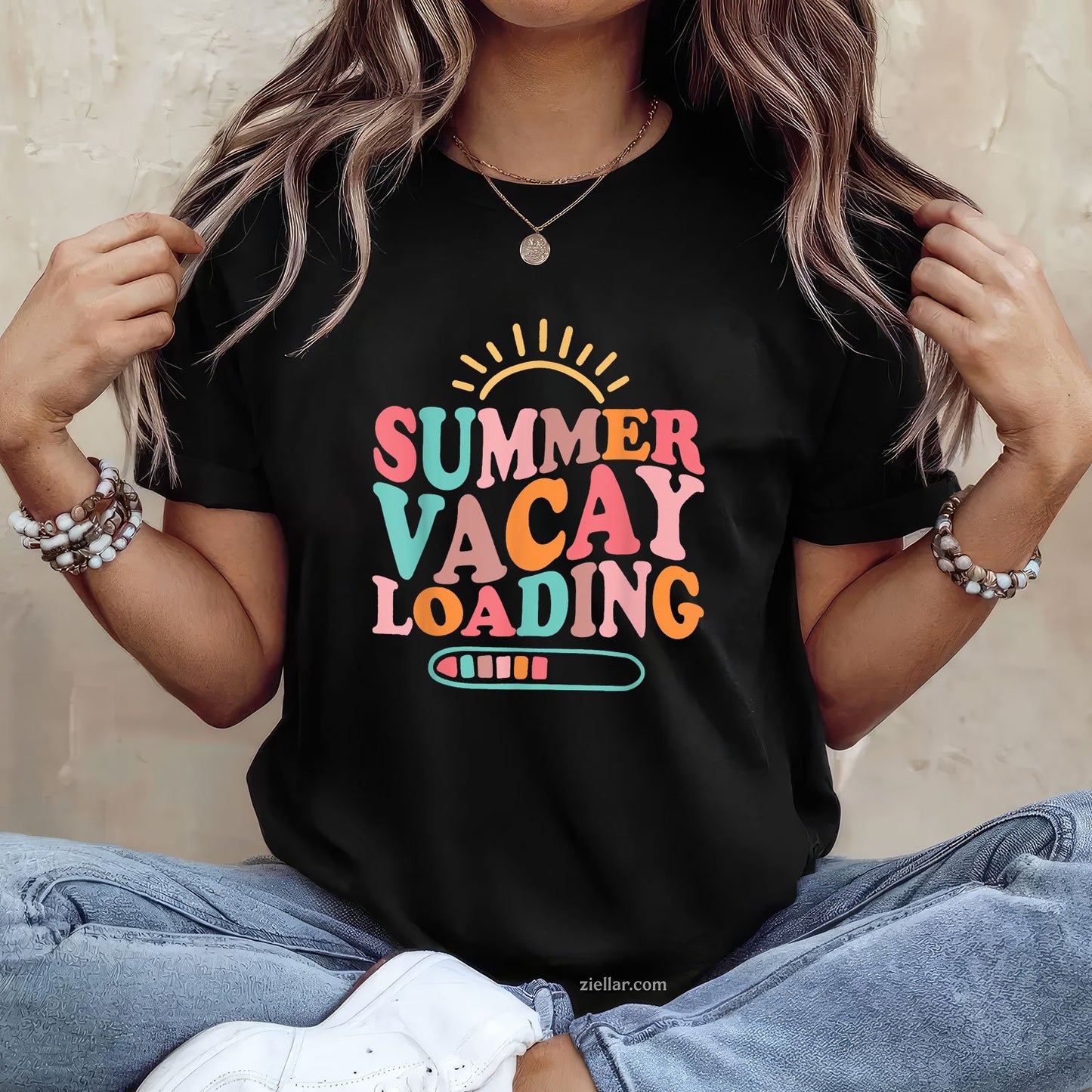 Groovy Summer Vacay Loading Tee and T-Shirt, Week Countdown Last Day of School T-Shirt for Adults