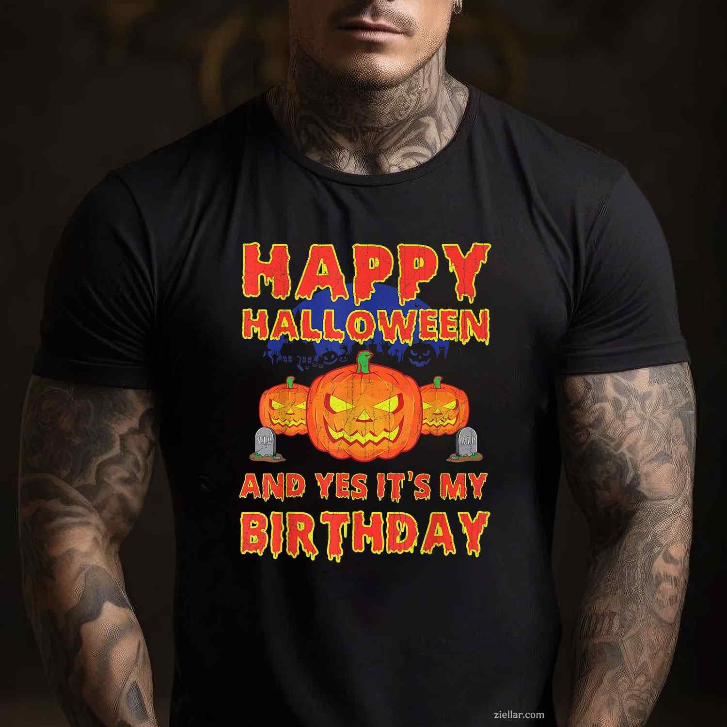 Halloween Birthday _ October 31 Birthday Cool Fall Season T-Shirt and Tee for Adults Men Women Unisex
