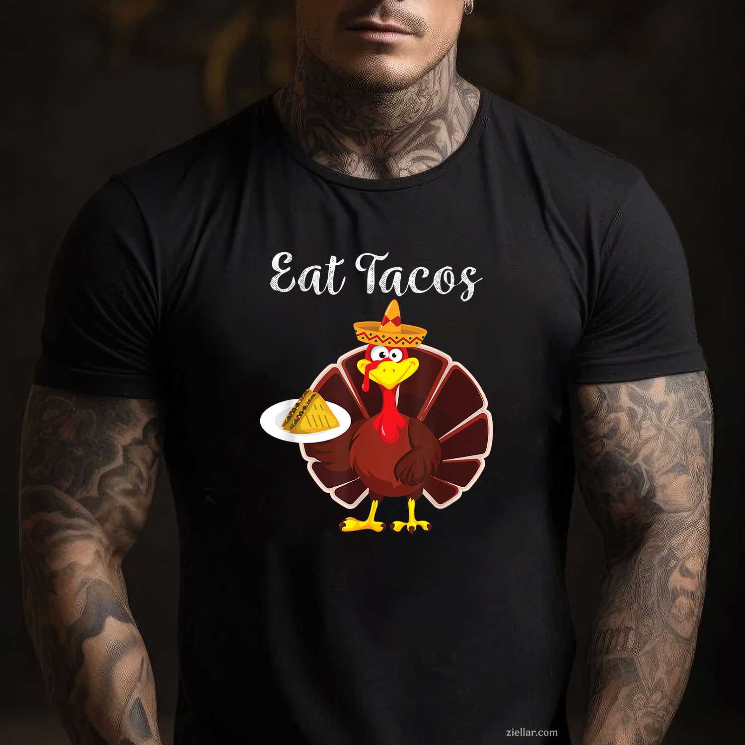 Happy Hallothanksmas Halloween Thanksgiving Christmas T-Shirt And Tee For All