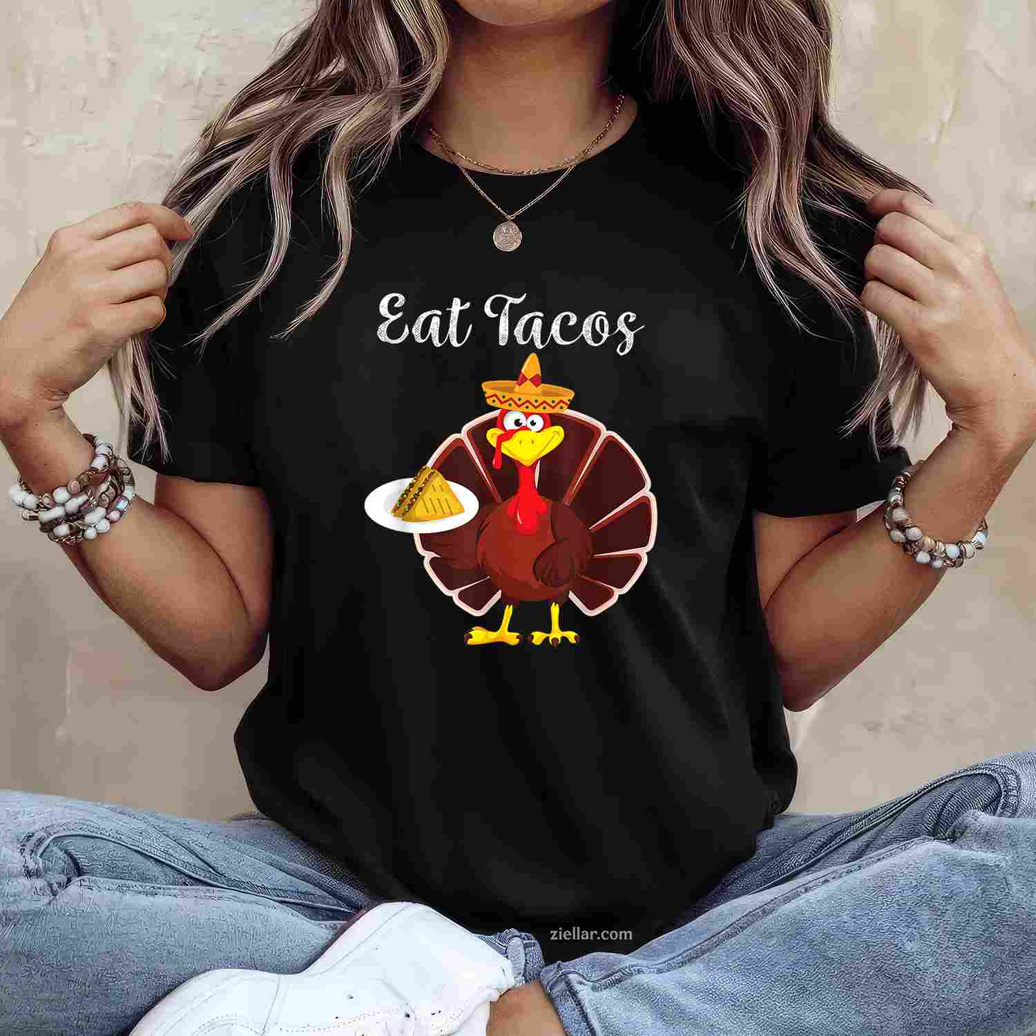 Happy Hallothanksmas Halloween Thanksgiving Christmas T-Shirt And Tee For All