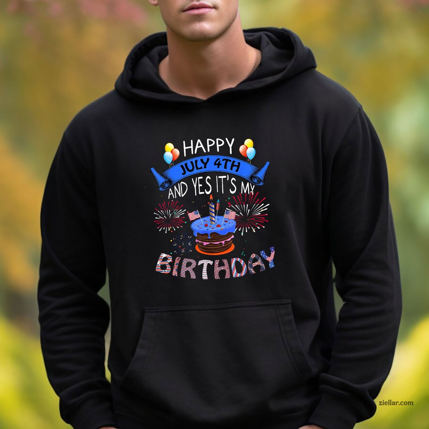 Happy July 4th And Yes It's My Birthday Independence Day Tee Hoodie Shirt