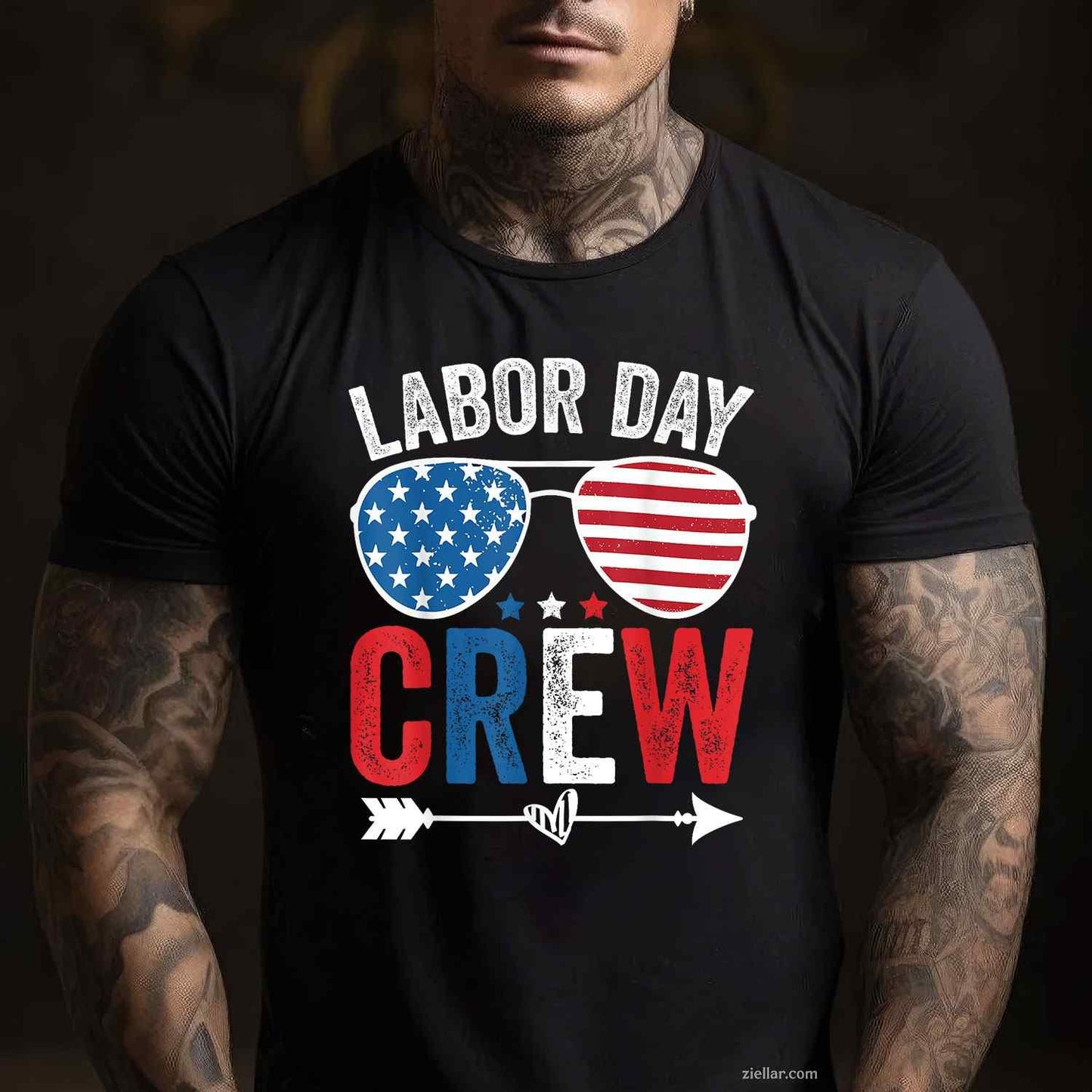 Happy Labor Day Crew Patriot Happy Labor Day T-Shirt Tee for Men Women Adults Unisex Tee Gift