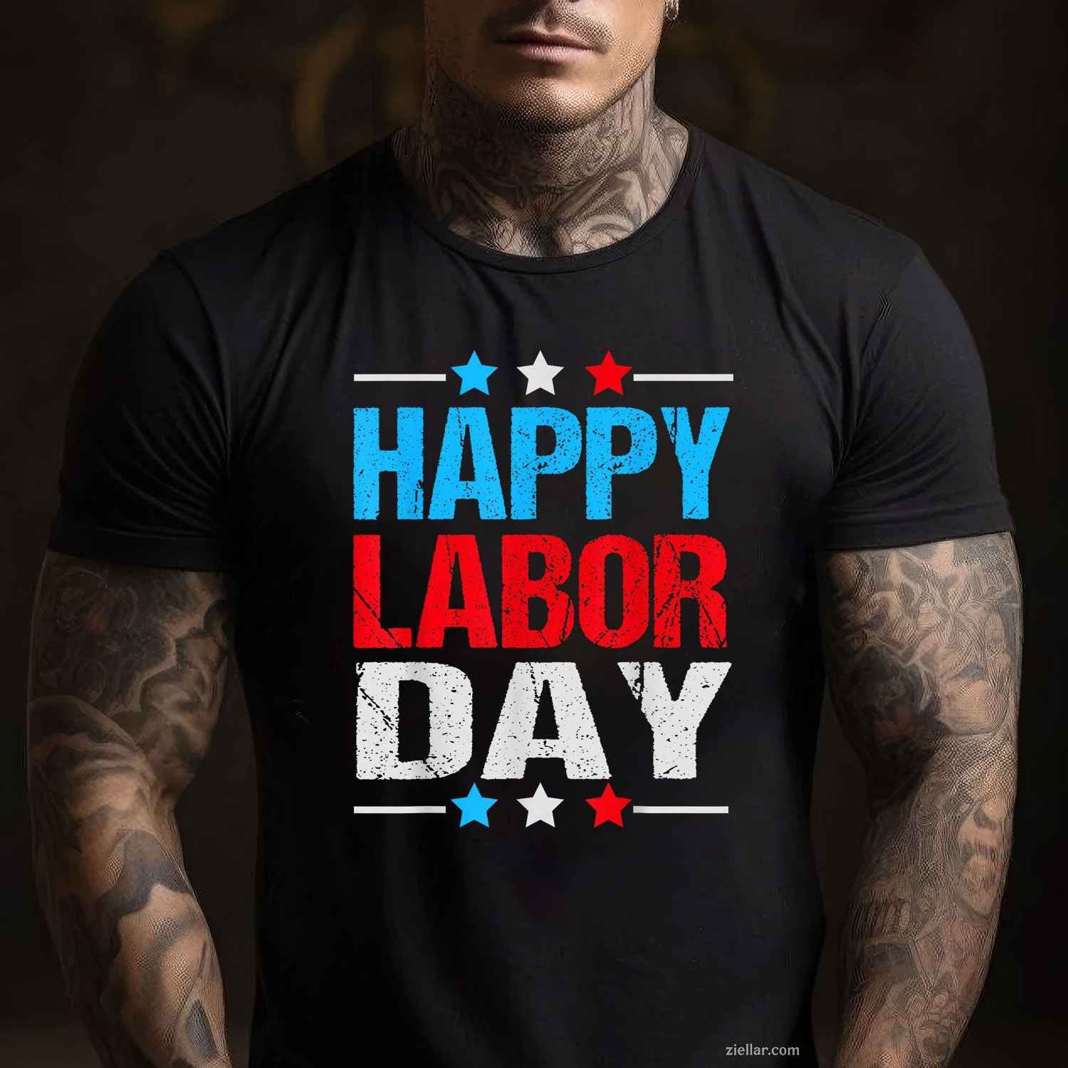 Happy Labor Day Shirt Patriot Happy Labor Day Men Women T-Shirt Tee