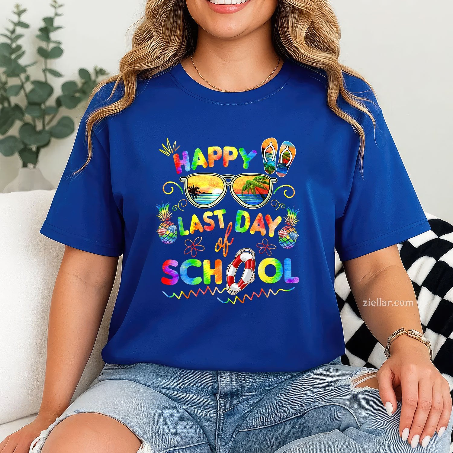 Happy Last Day of School Tee and T-Shirt, End of Year Celebration T-Shirt for Teachers and Students