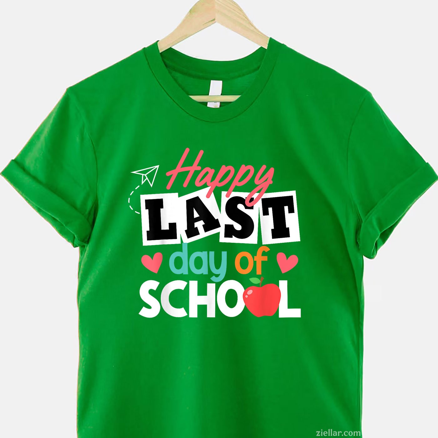 Happy Last Day of School Tee and T-Shirt, Students and Teachers End of Year T-Shirt for Adults