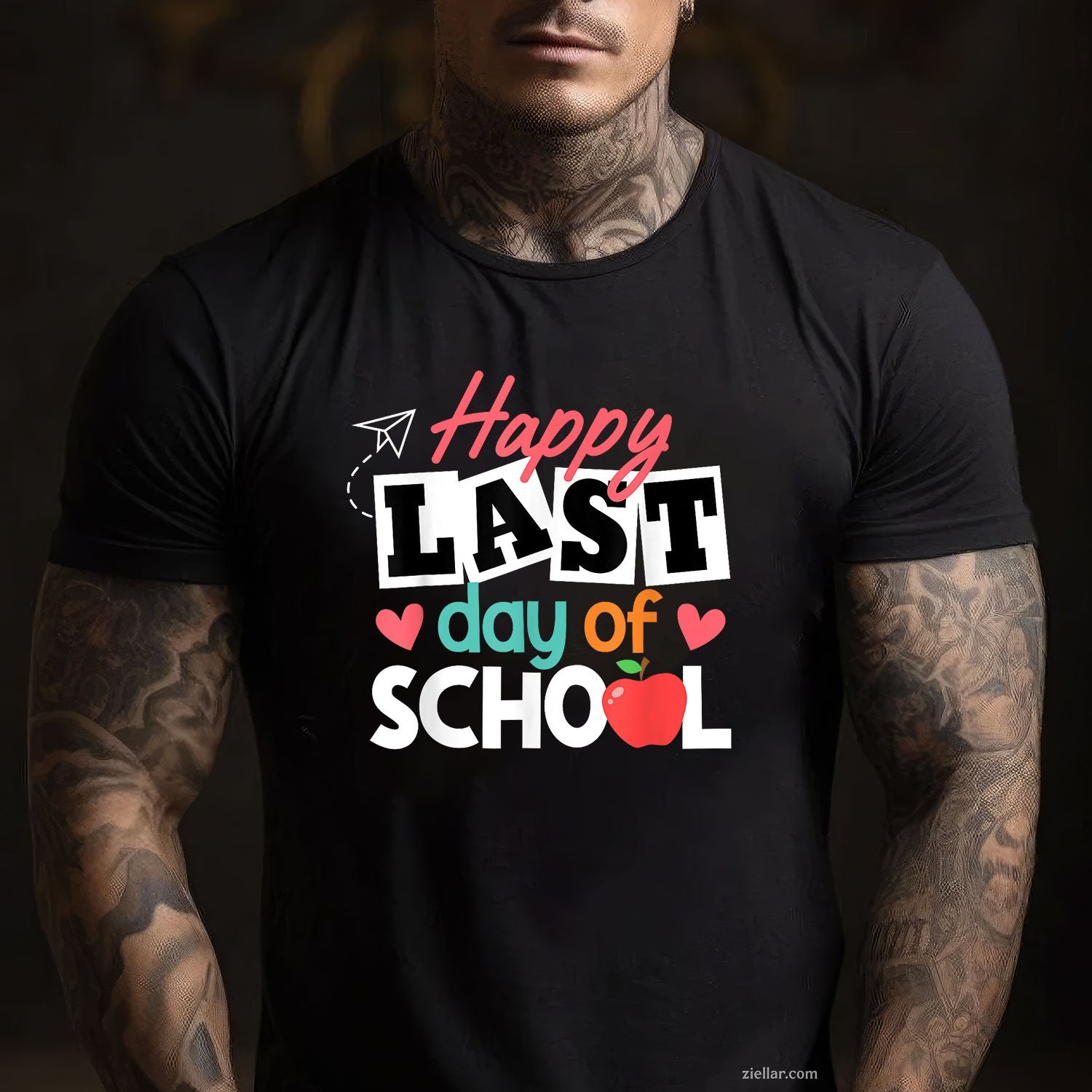 Happy Last Day of School Tee and T-Shirt, Students and Teachers End of Year T-Shirt for Adults