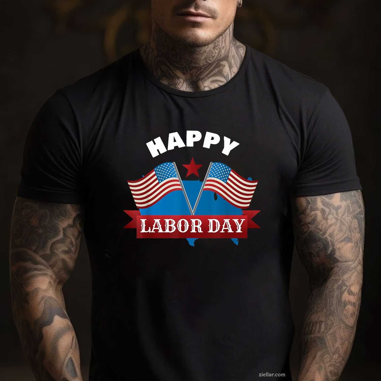 Happy labor day T-Shirt Tee T-Shirt Tee for Men Women Adults Unisex