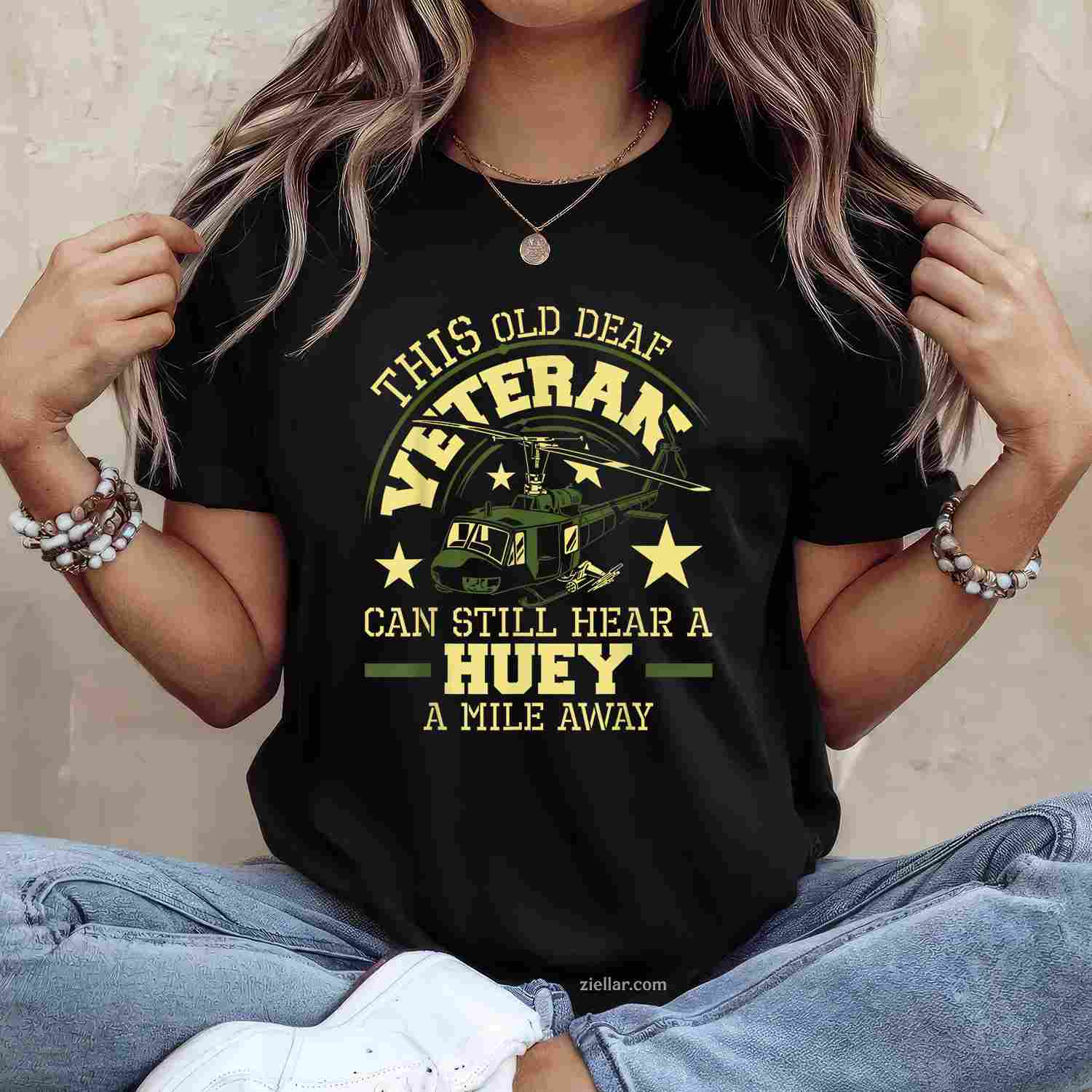 Hear A Huey A Mile Away - Helicopter Pilot Vietnam Veteran T-Shirt And Tee For Men