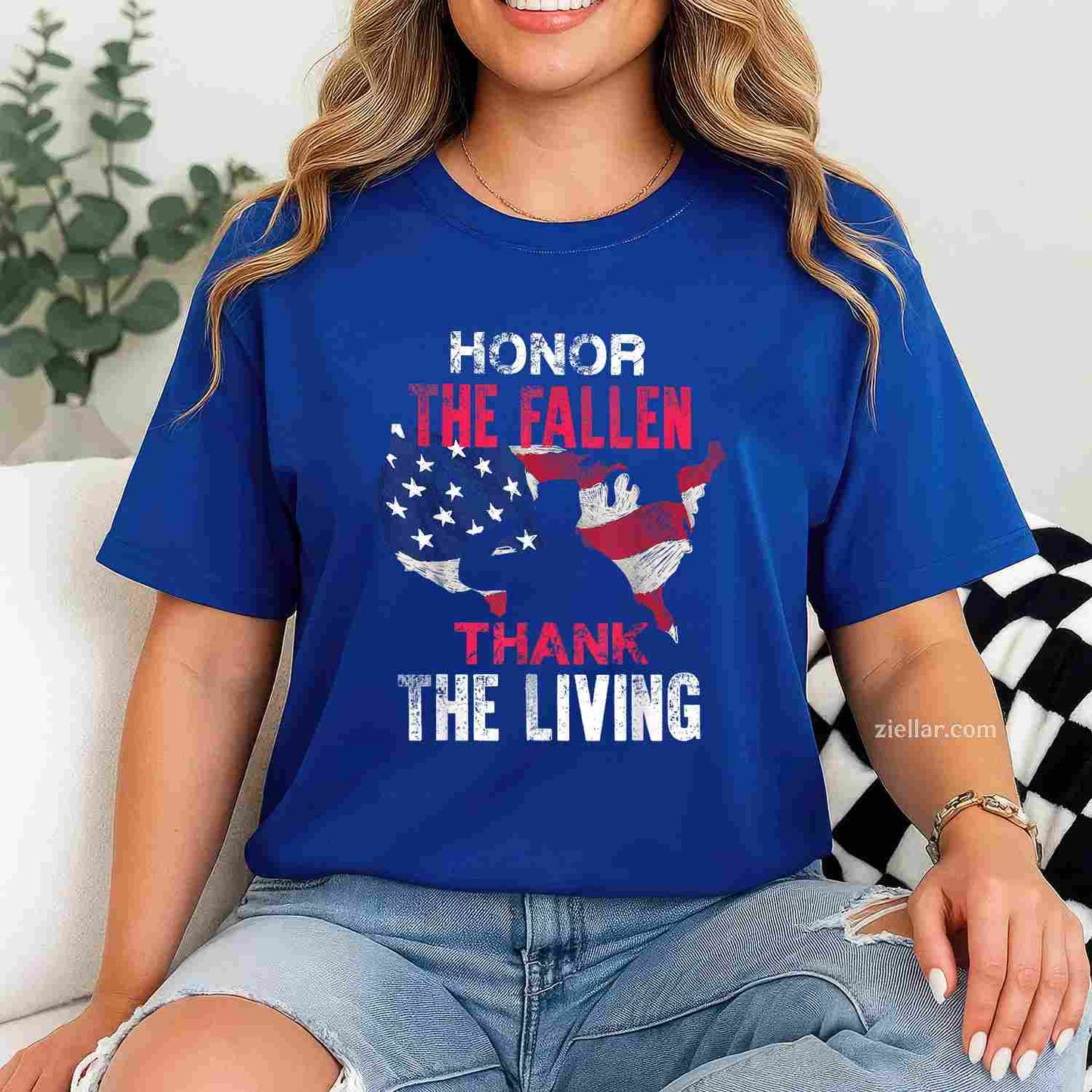 Honor The Fallen Veteran Themed Military Support T-Shirt And Tee For All Adults