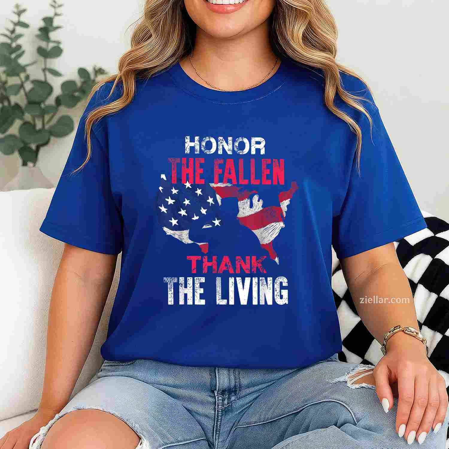 Honor The Fallen Veteran Themed Military Support T-Shirt And Tee For All Adults
