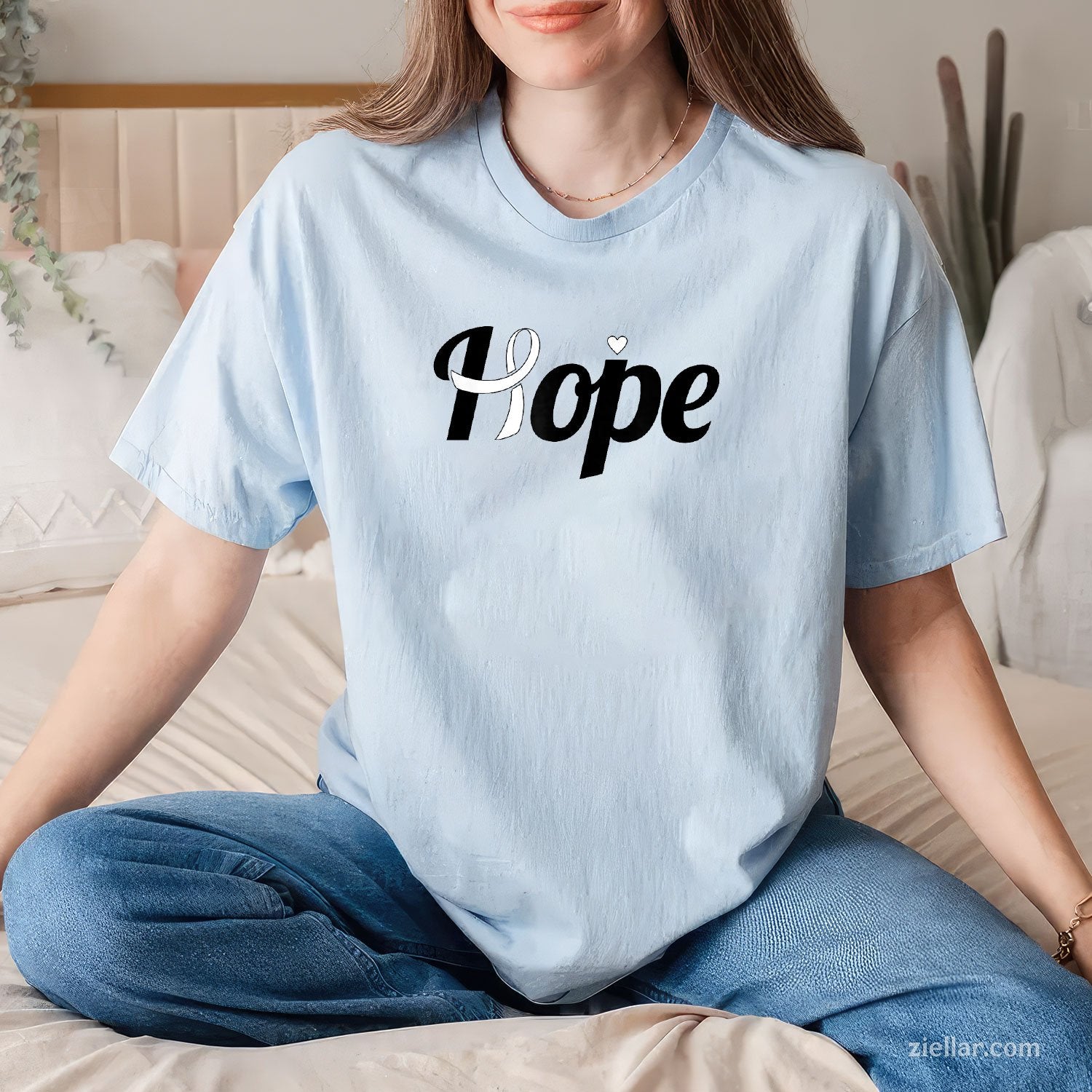 Hope - Lung Cancer Shirt Gift For Lung Cancer Support T-Shirt