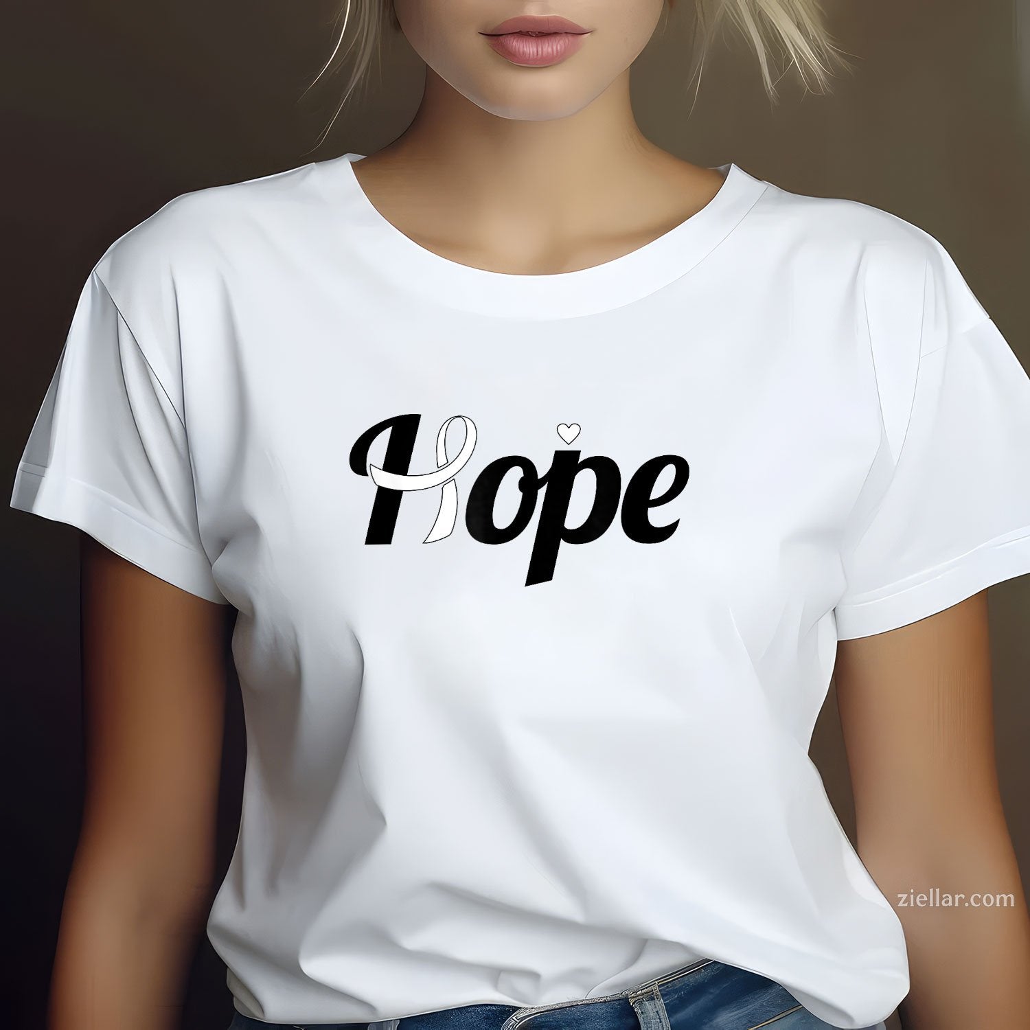 Hope - Lung Cancer Shirt Gift For Lung Cancer Support T-Shirt