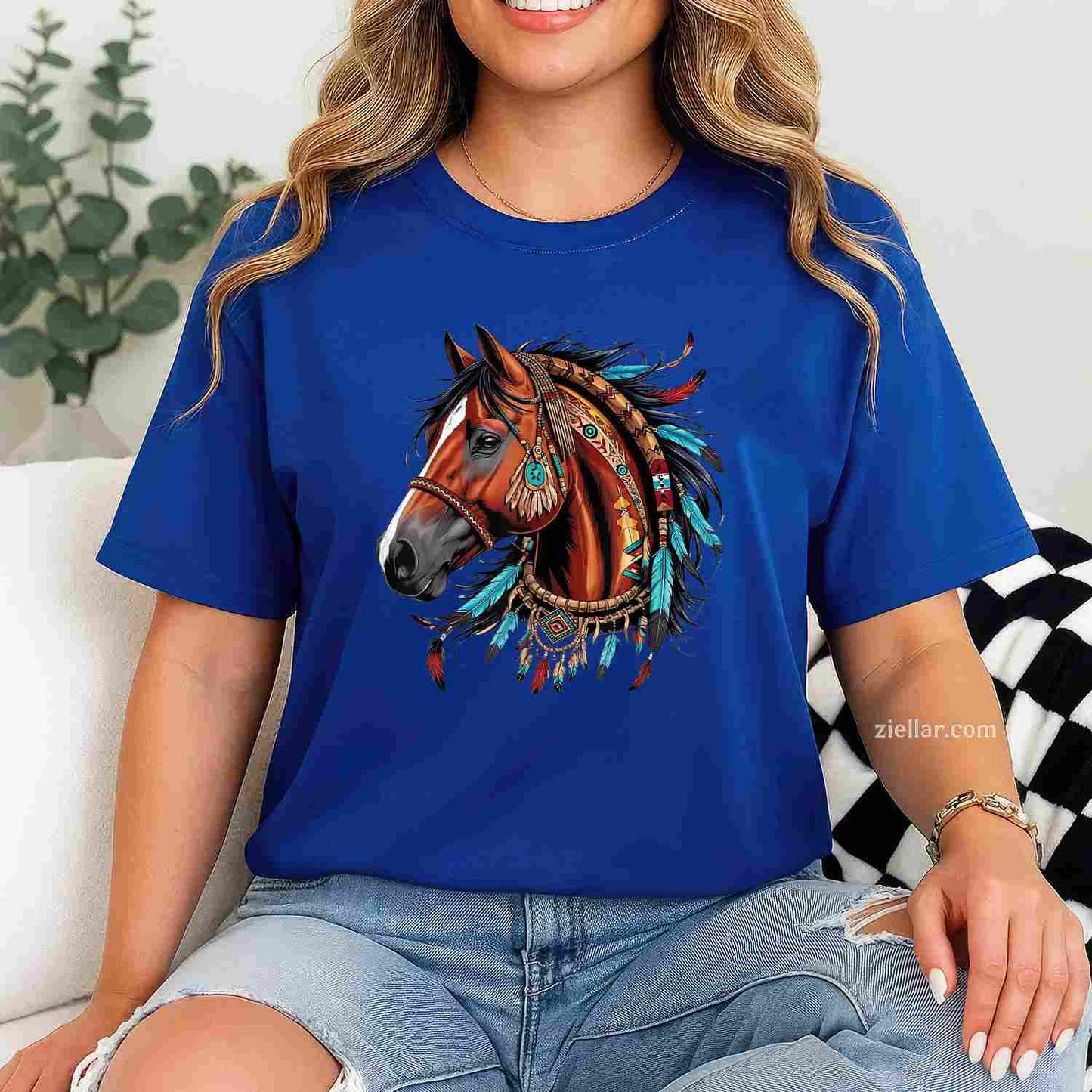 Horse Native American_ Indigenous Heritage Indian Pride T-Shirt And Tee For Adults