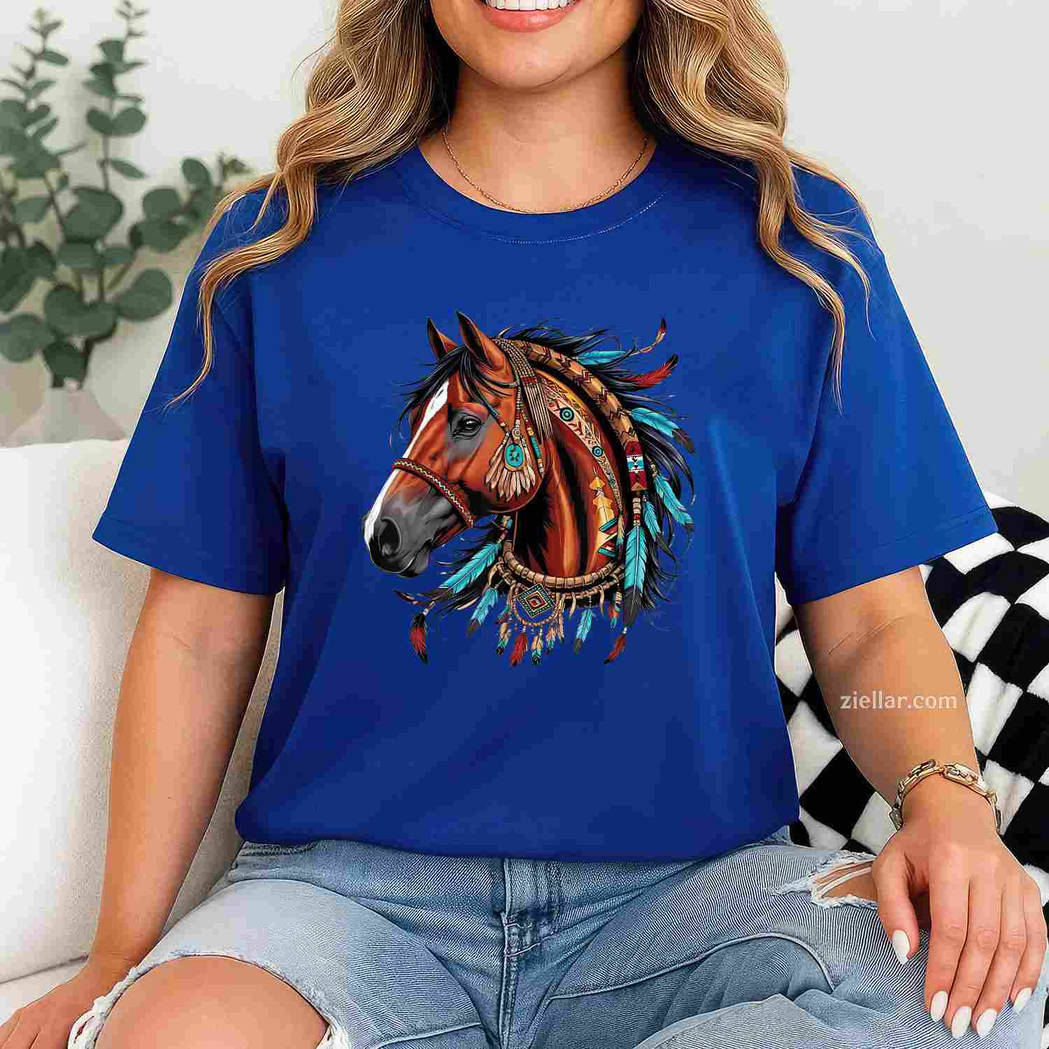 Horse Native American_ Indigenous Heritage Indian Pride T-Shirt And Tee For Adults