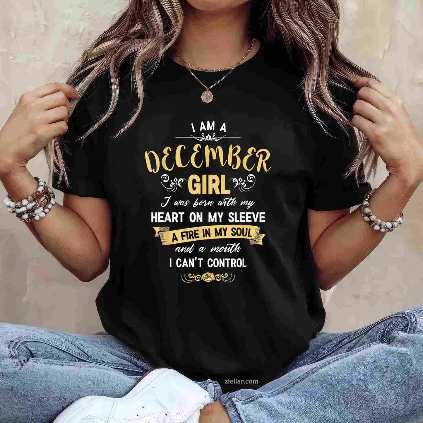 I Am A December Girl T-Shirt_ Women'S Birthday Gifts Shirt Tee, Perfect For A Winter Celebration