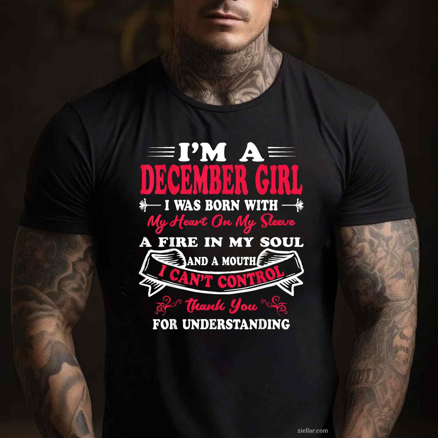 I Am A December Girl Womens Birthday Gifts T-Shirt_ A Sassy Queen Birthday Party Tee For Adult Women