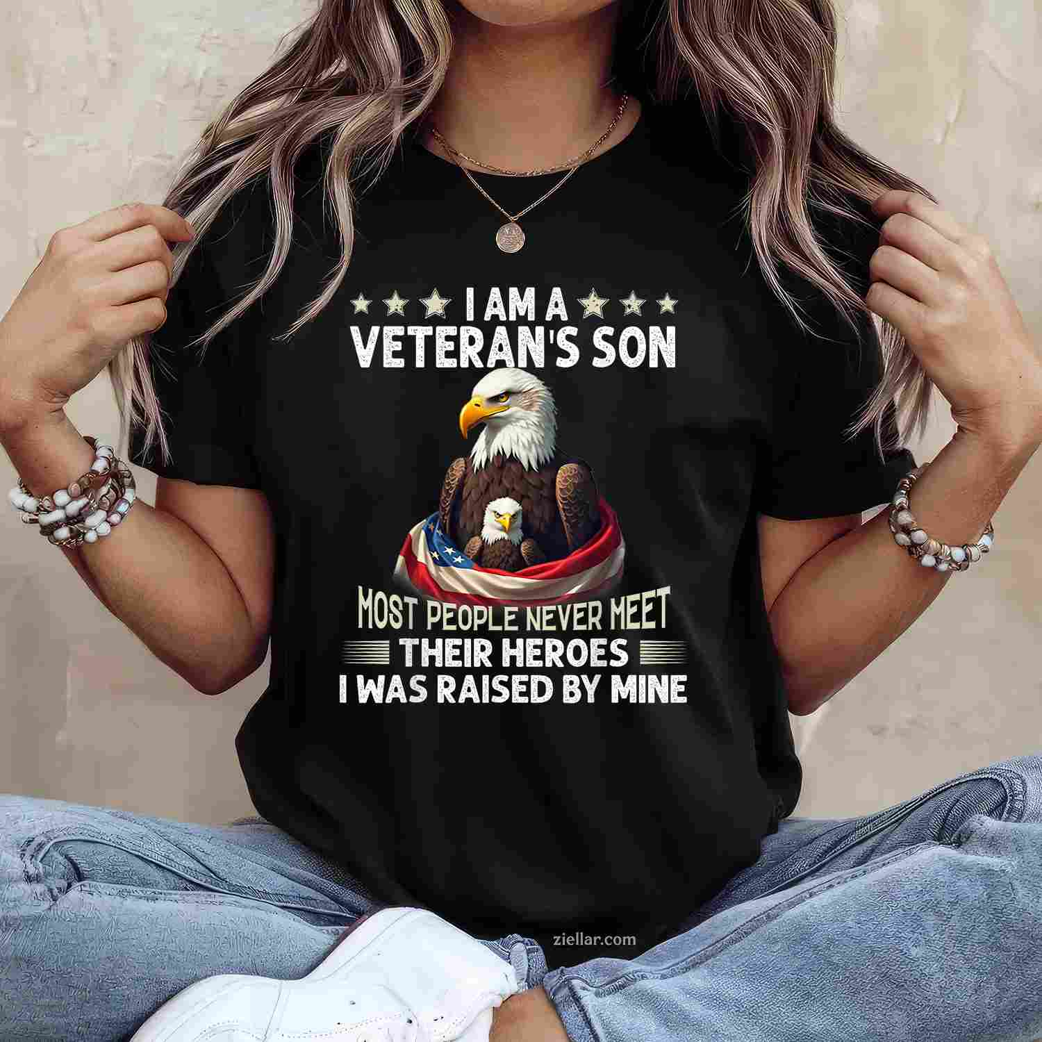 I Am A Veteran'S Son Most People Never Meet Their Heroes T-Shirt And Tee