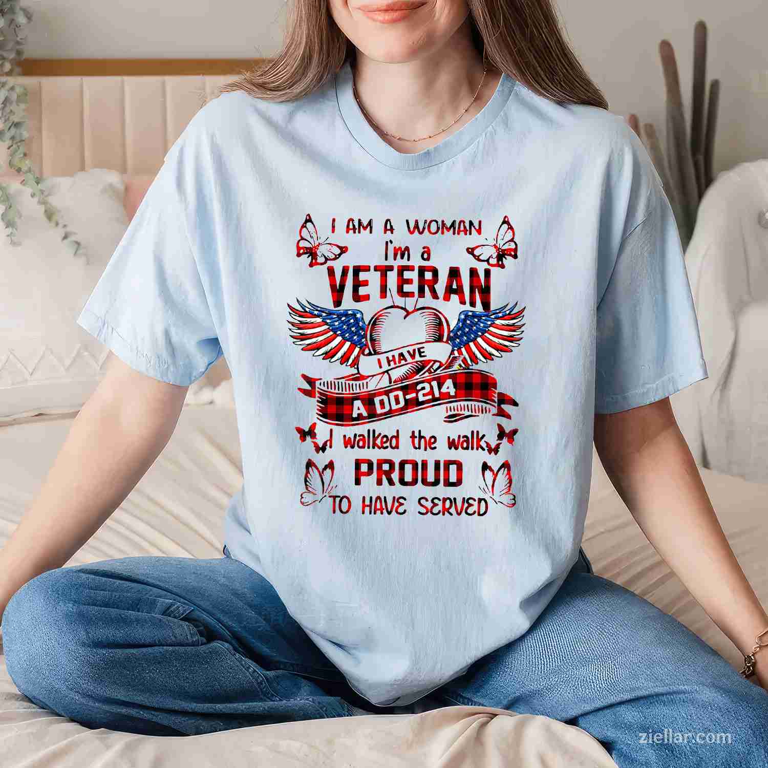 I Am A Woman I'M A Veteran I Have A Dd-214 T-Shirt And Tee For Women