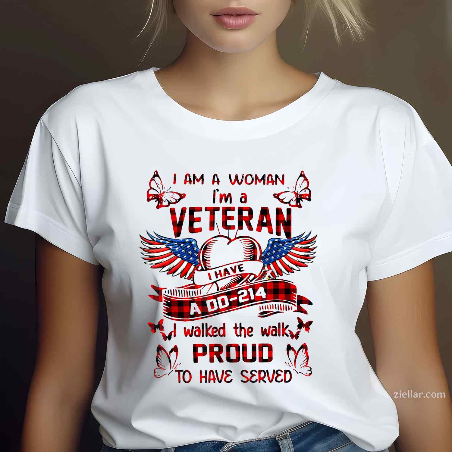 I Am A Woman I'M A Veteran I Have A Dd-214 T-Shirt And Tee For Women