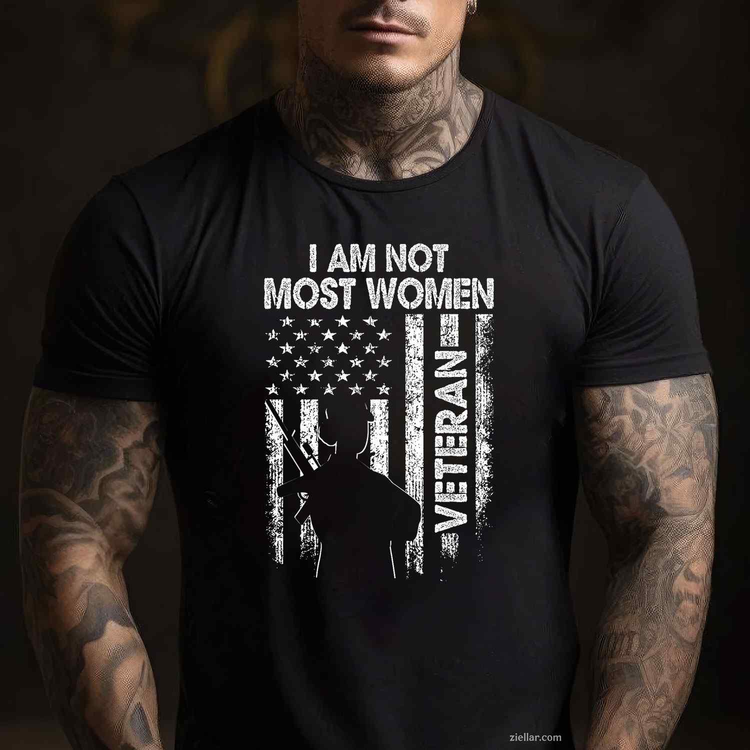 I Am Not Most Women, I Am A Veteran Soldier Wife Mom Mother T-Shirt And Tee For Adults