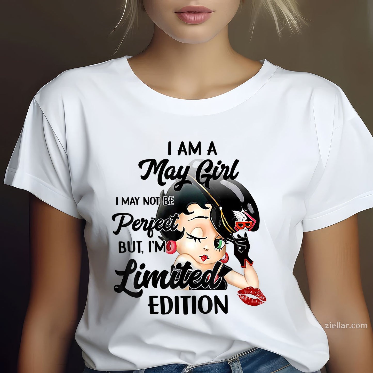 I Am a May Girl Tee and T-Shirt, Limited Edition Birthday T-Shirt Gift for Women Adults