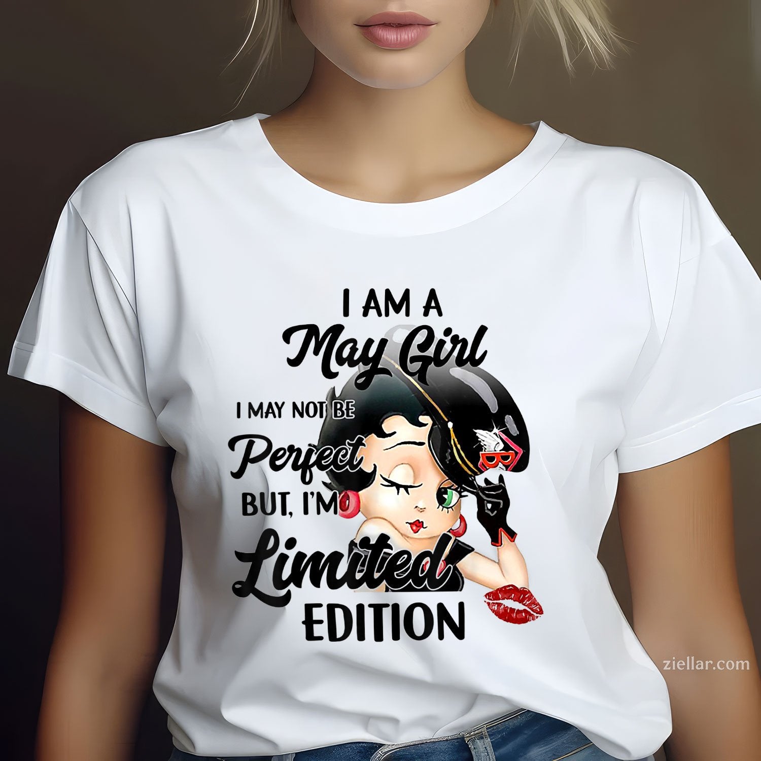 I Am a May Girl Tee and T-Shirt, Limited Edition Birthday T-Shirt Gift for Women Adults
