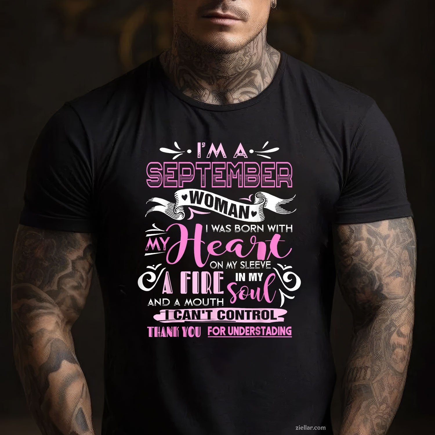 I Am a September Woman Tee and T-Shirt, Birthday Gift T-Shirt for Girls and Women Adults