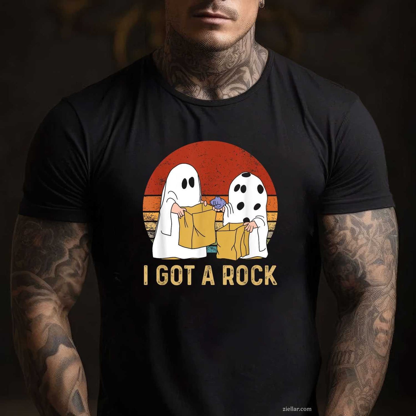 I Got A Rock Shirt Halloween Trick Or Treat Ghost Tee, Halloween T-Shirt for Men Women Adults Unisex, Bold Statement Graphic, Party Outfit Favorite