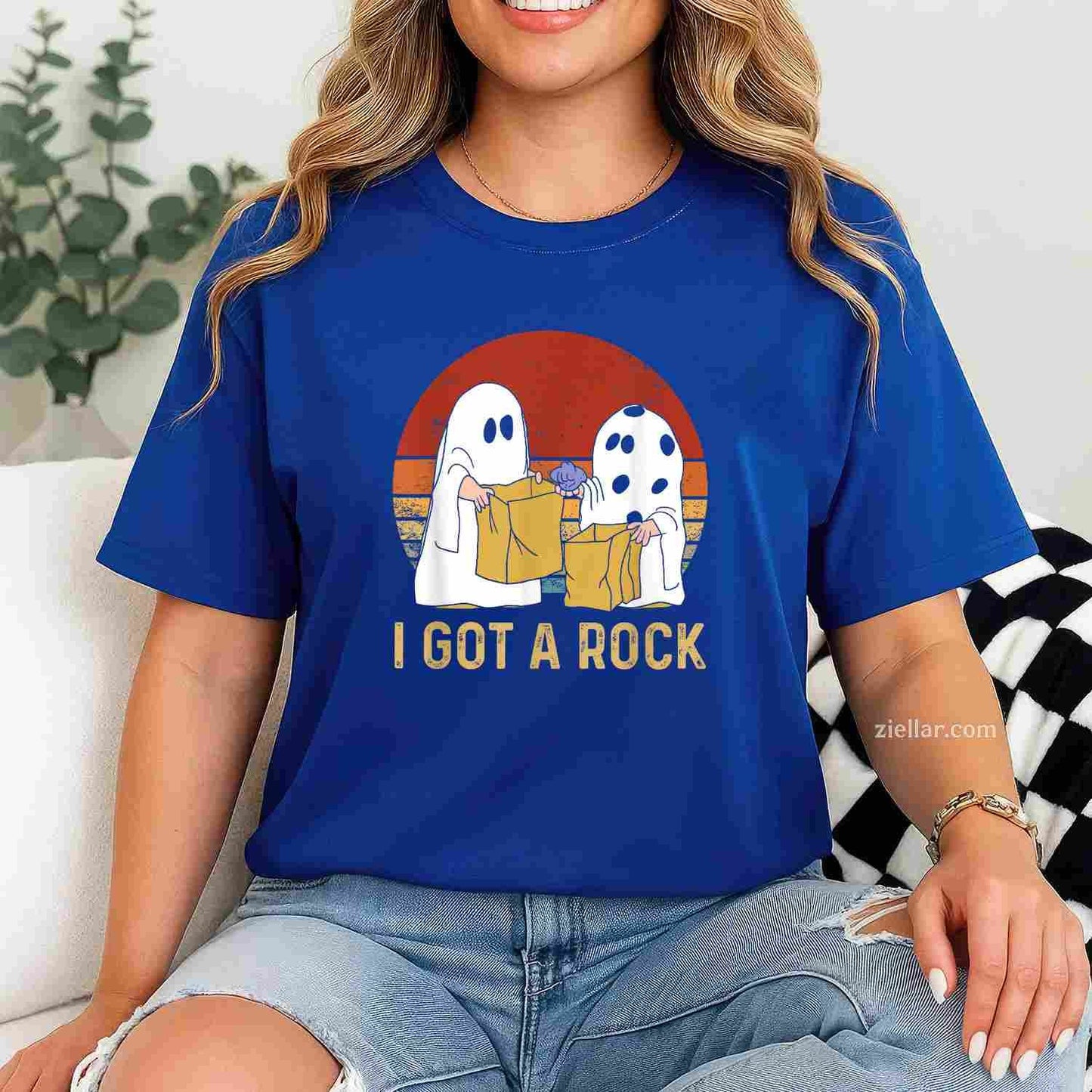 I Got A Rock Shirt Halloween Trick Or Treat Ghost Tee, Halloween T-Shirt for Men Women Adults Unisex, Bold Statement Graphic, Party Outfit Favorite