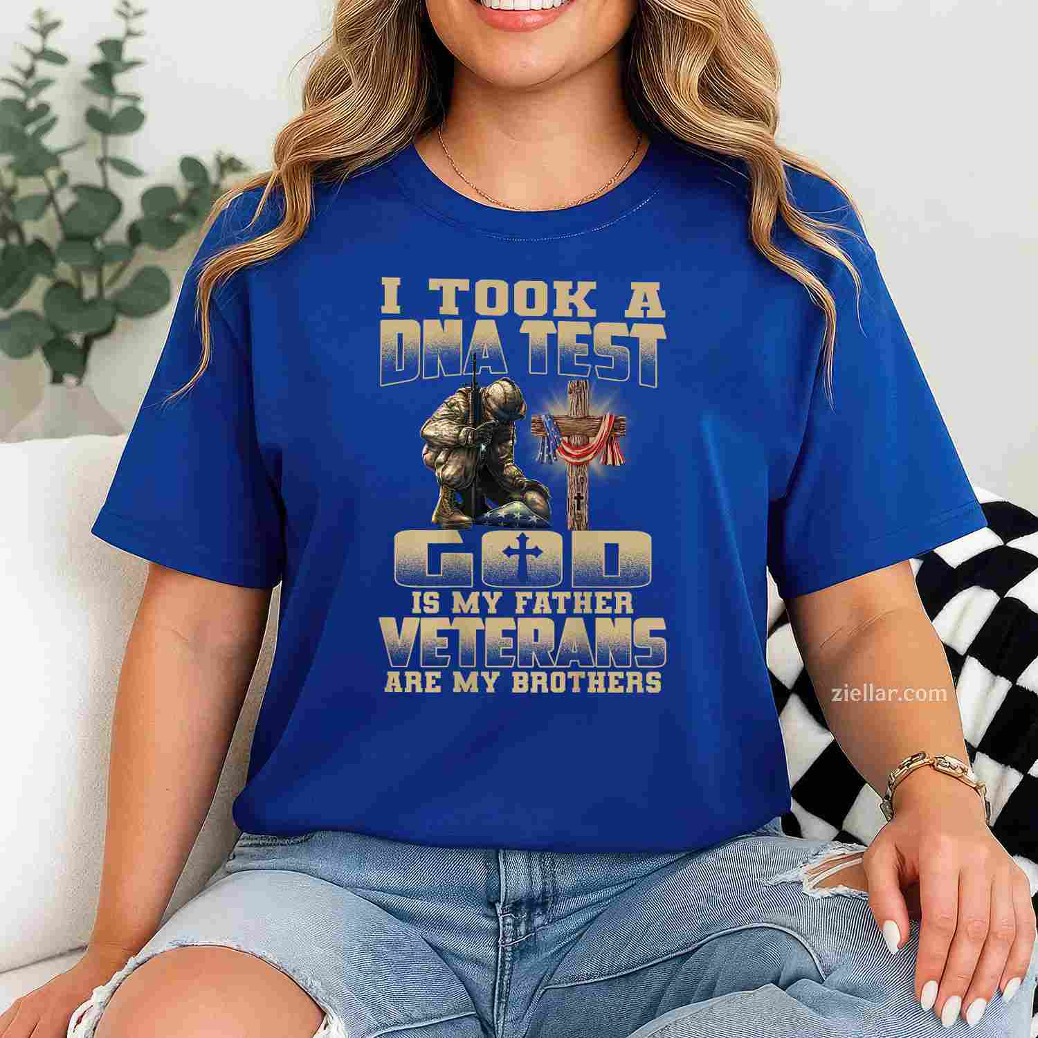 I Took A Dna Test, God Is My Father, Veterans Are My Brothers T-Shirt And Tee For Adults