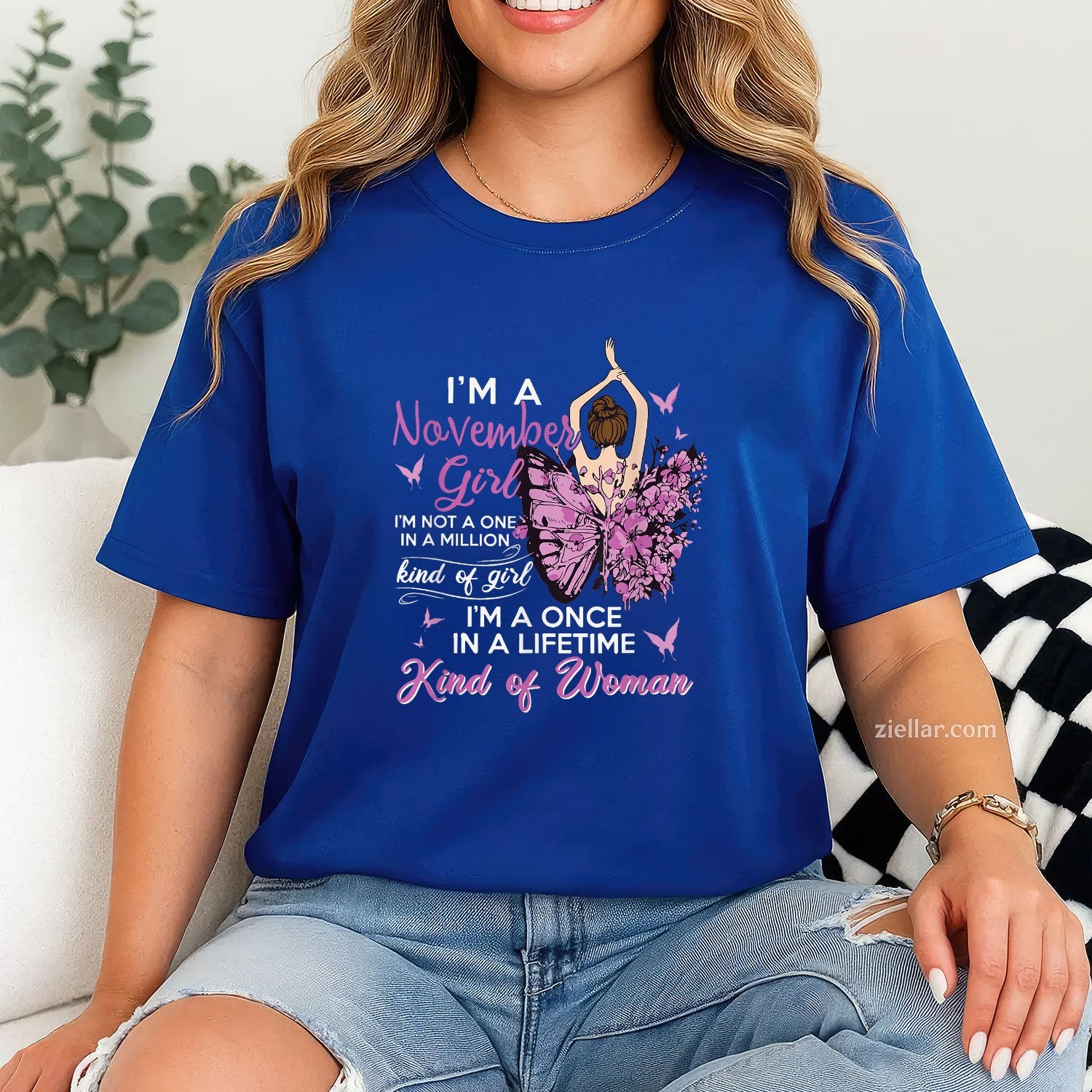 I’m a November Girl Tee and T-Shirt, Birthday Gift T-Shirt for Strong Women Adults