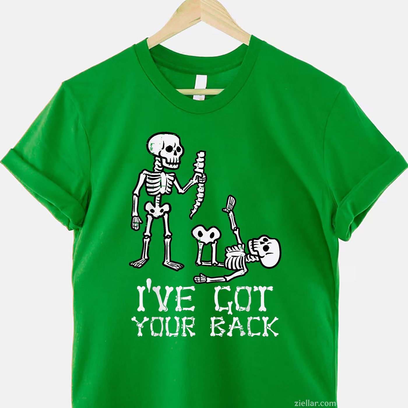 I’ve Got Your Back Tee and T-Shirt, Halloween Skeleton Costume T-Shirt Gift for Adults