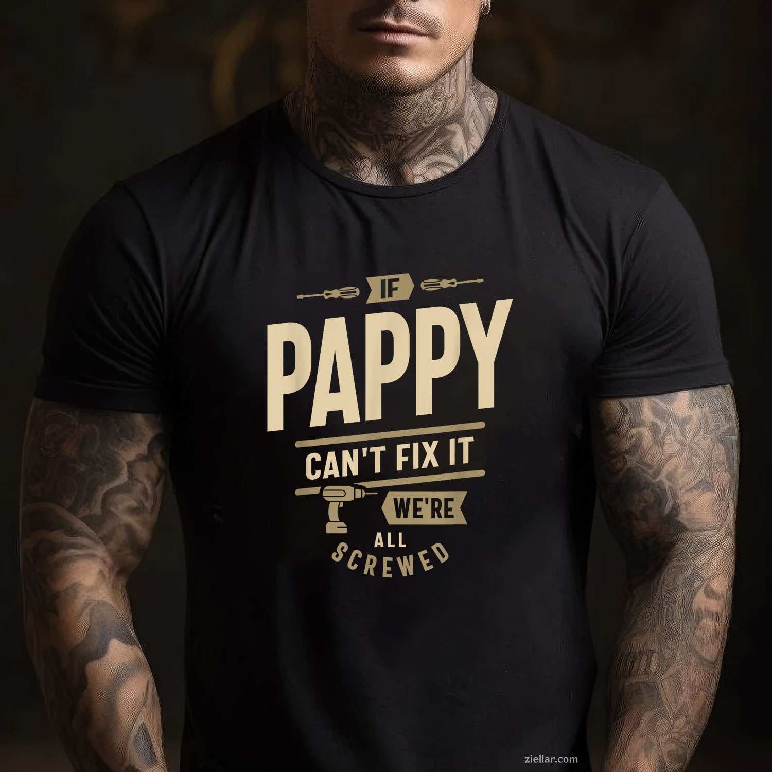 If Pappy Can't Fix It We're All Screwed - Grandparents Day T-Shirt Tee for Men Women Adults Unisex