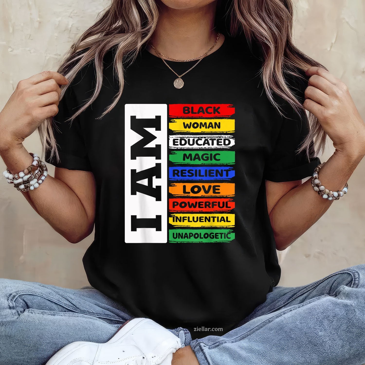 Im Black Woman African American Women Pride Juneteenth Tee