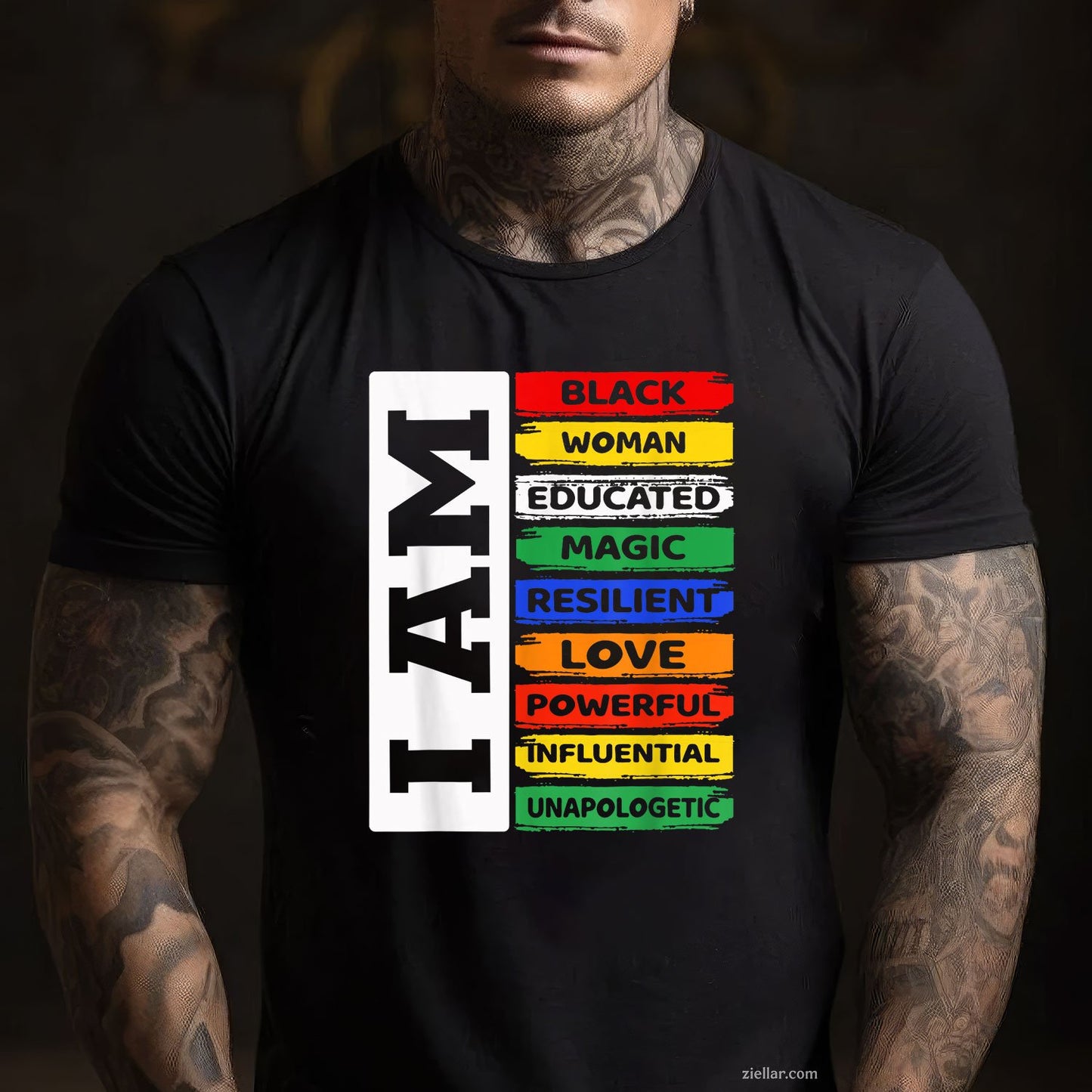 Im Black Woman African American Women Pride Juneteenth Tee