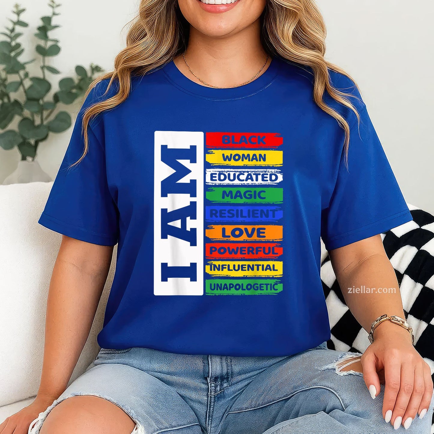 Im Black Woman African American Women Pride Juneteenth Tee