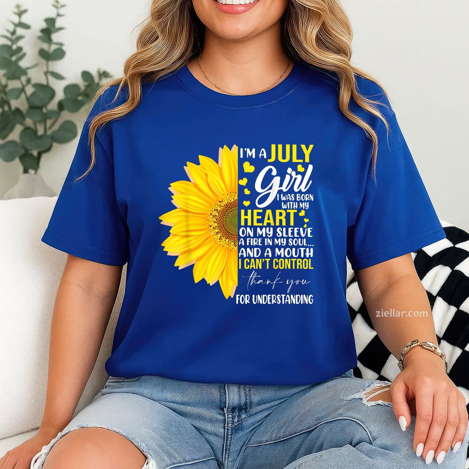 Im July Girl Sunflower Matching Born