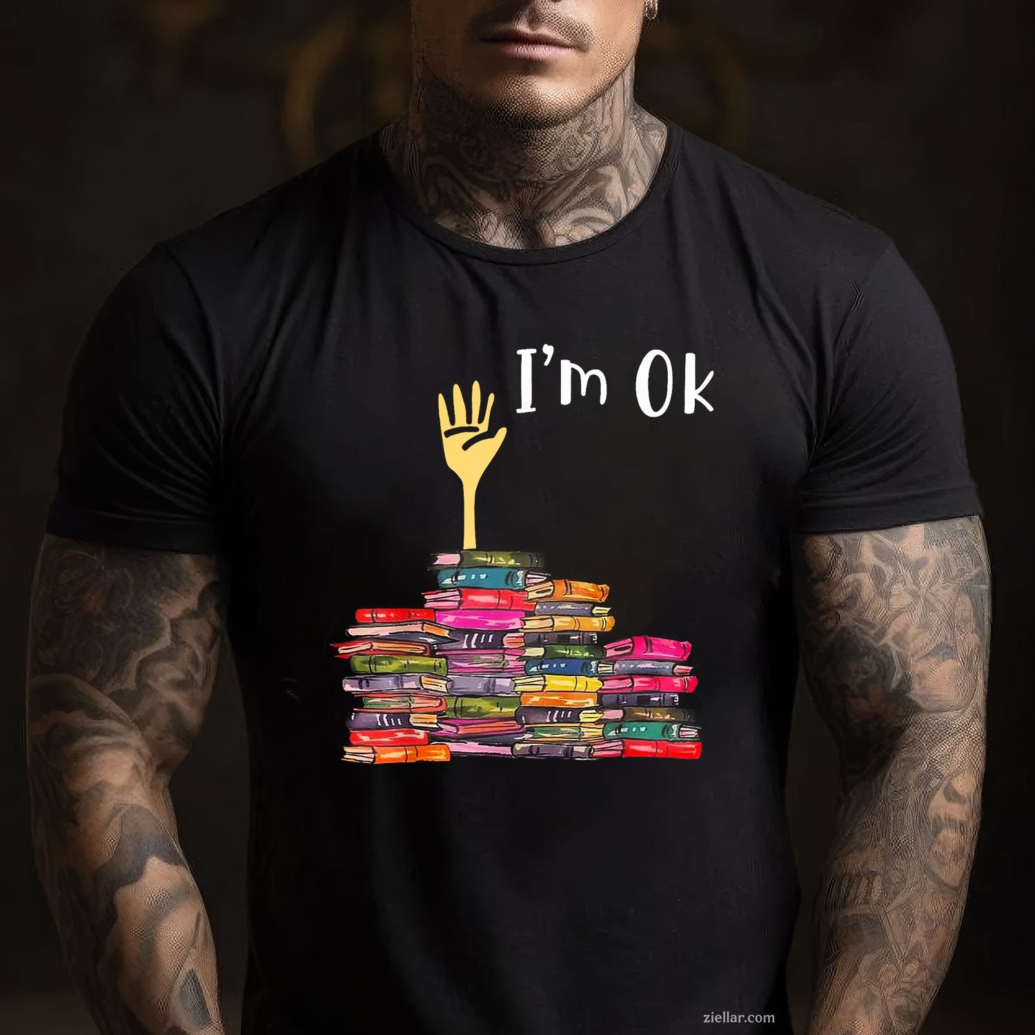I'm Ok Books Funny Boooks Lover T-Shirt