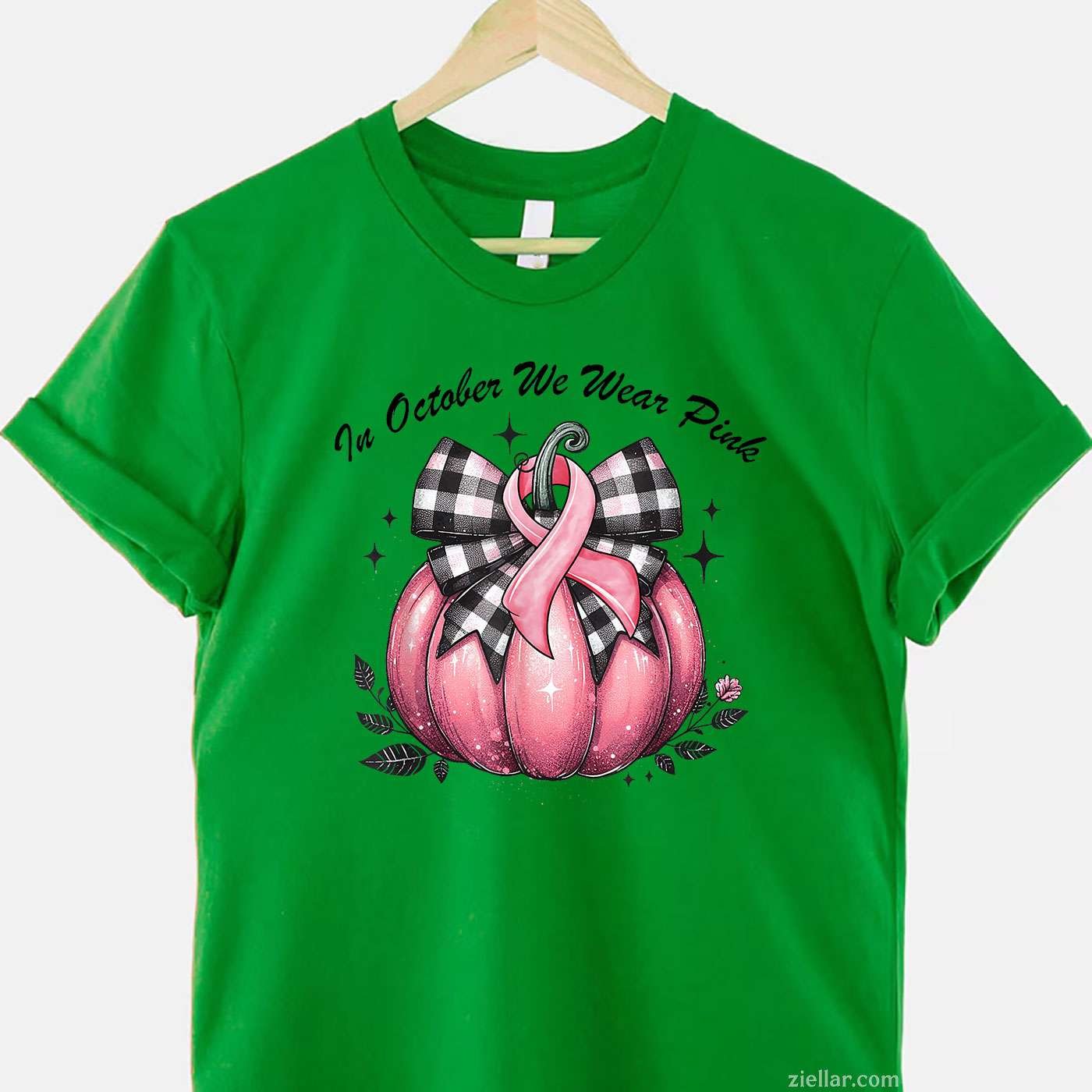 In October We Wear Pink Breast Cancer Pink s For Women Funny Graphic Tee and T-Shirt Gift for Adults Men Women Unisex