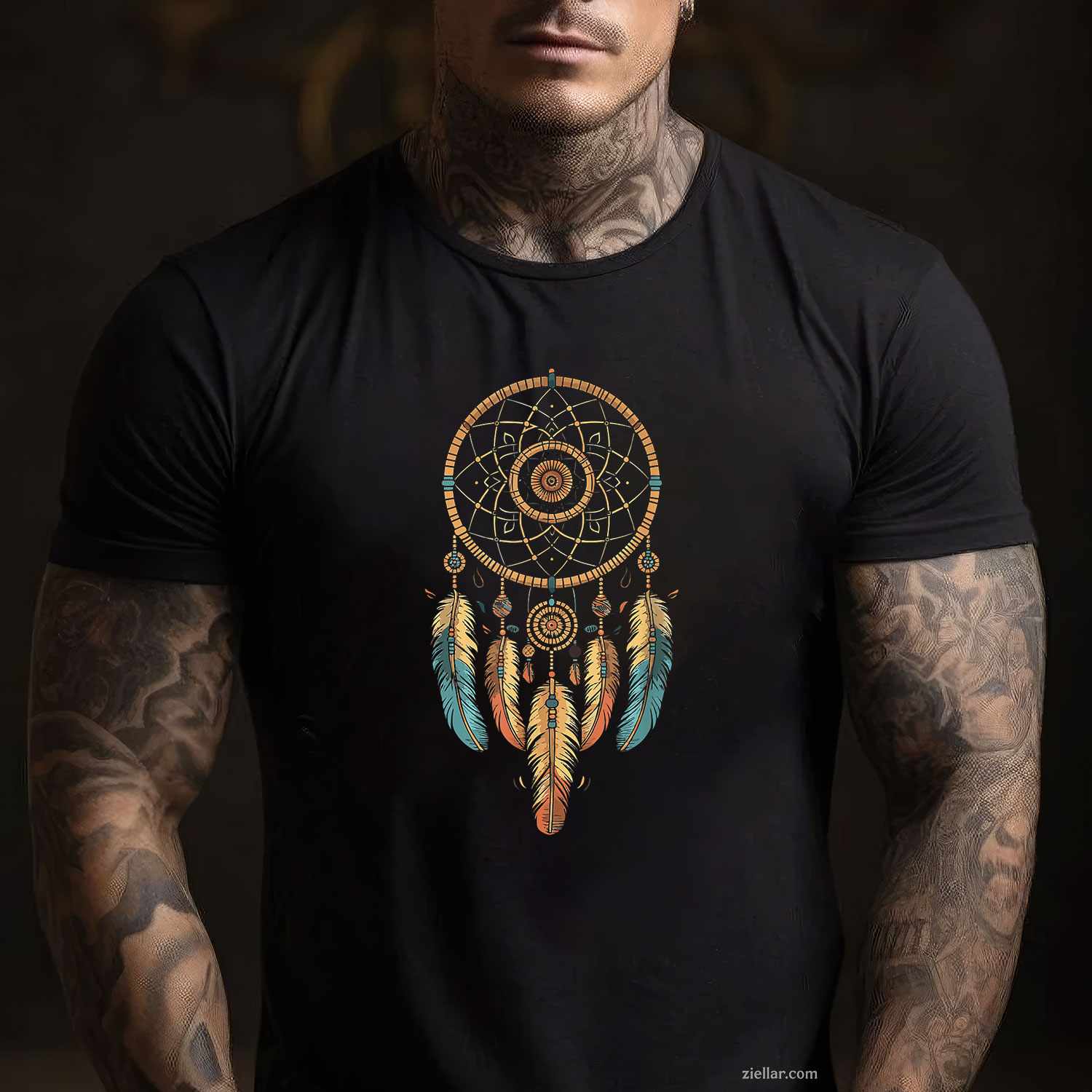 Ingenius Native American Indian Day Shirts & Gifts_ Hummingbird Tribal Art T-Shirt And Tee For Adults