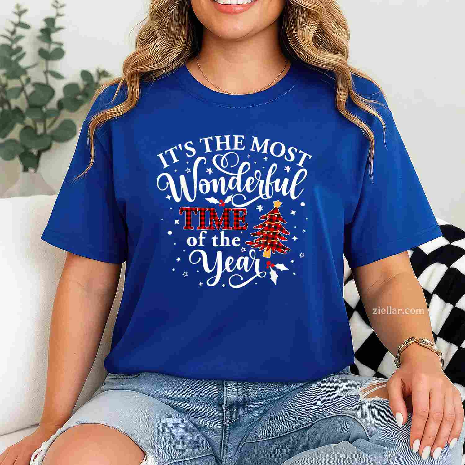 It'S The Most Wonderful Time Of The Year Christmas T-Shirt, A Retro Holiday Xmas Wonderful Time Tee For Adults