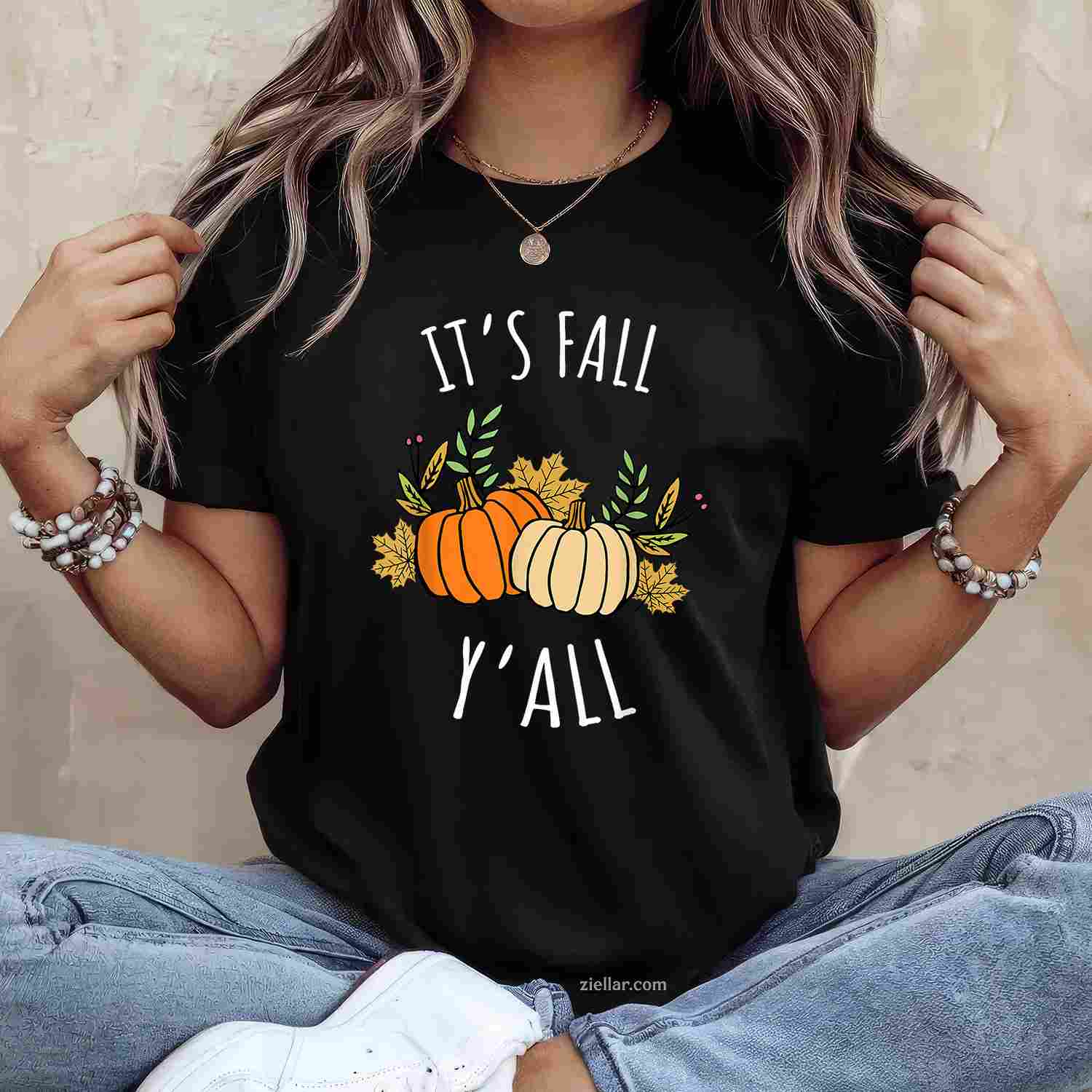It's Fall Y'all - Funny Autumn & Thanksgiving Day Gift T-Shirt and Tee for Adults Men Women Unisex Limited Edition