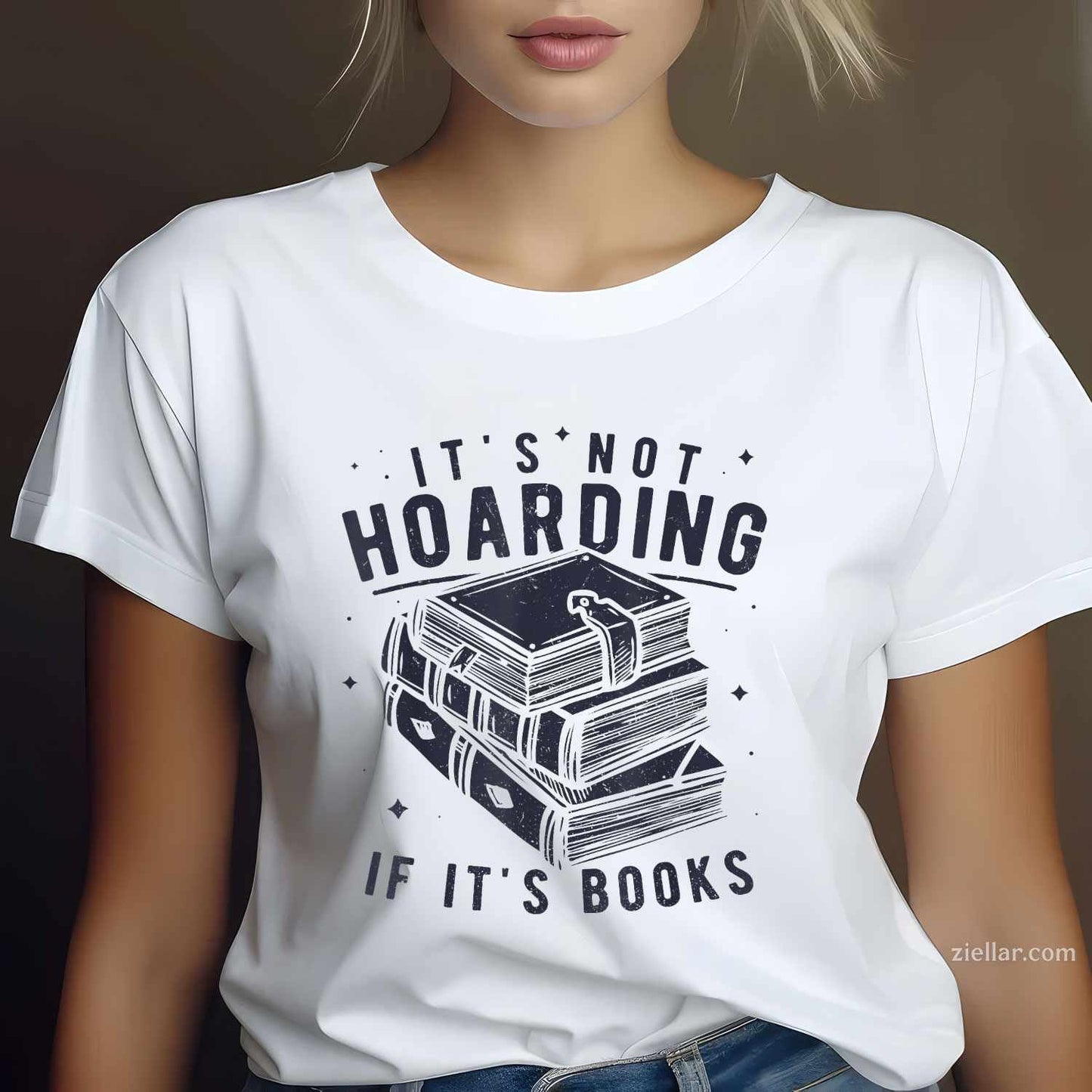 It's Not Hoarding If It's Books Book Lover Readers T-Shirt