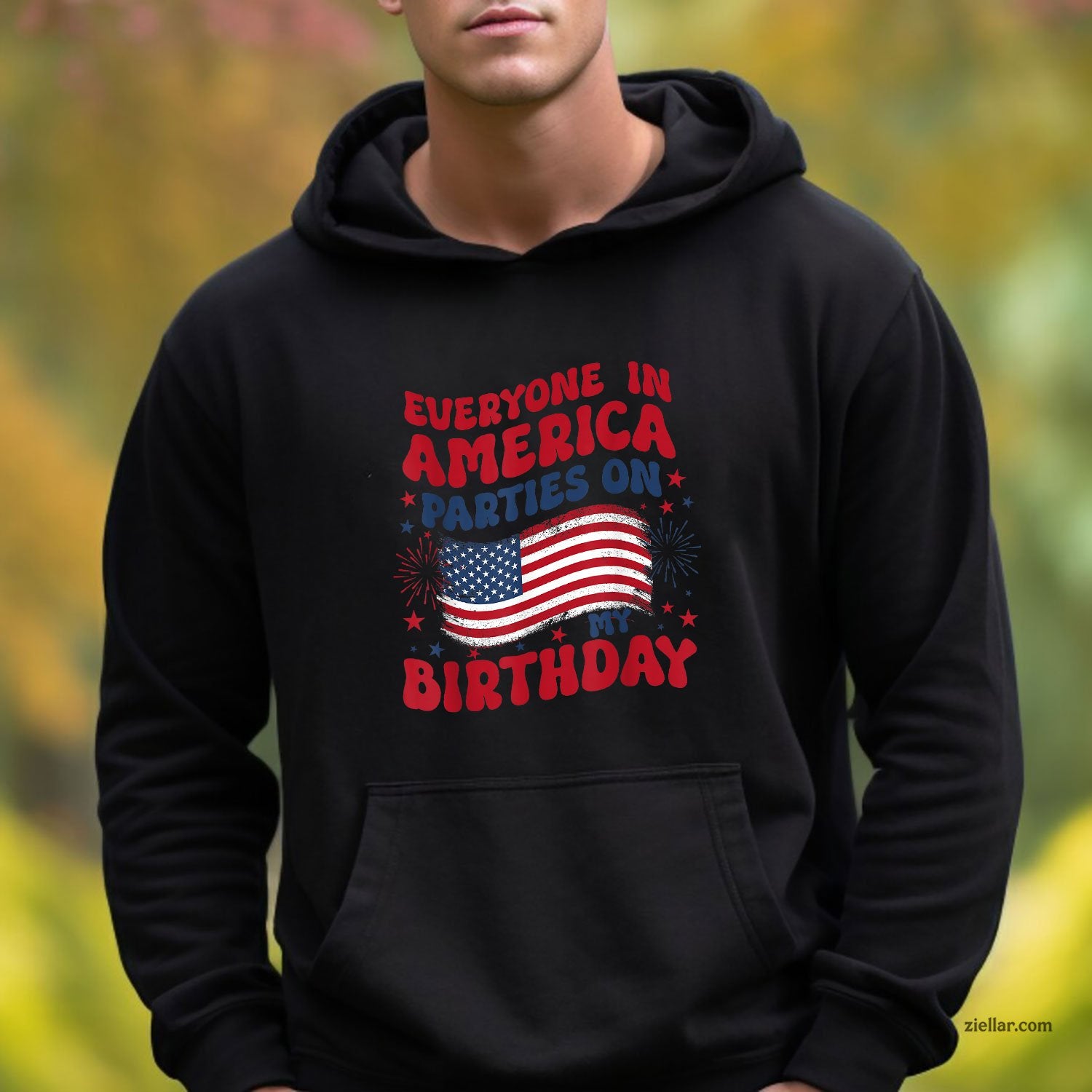 July 4th Birthday Hoodie Shirt, Patriotic USA Independence Day Gift