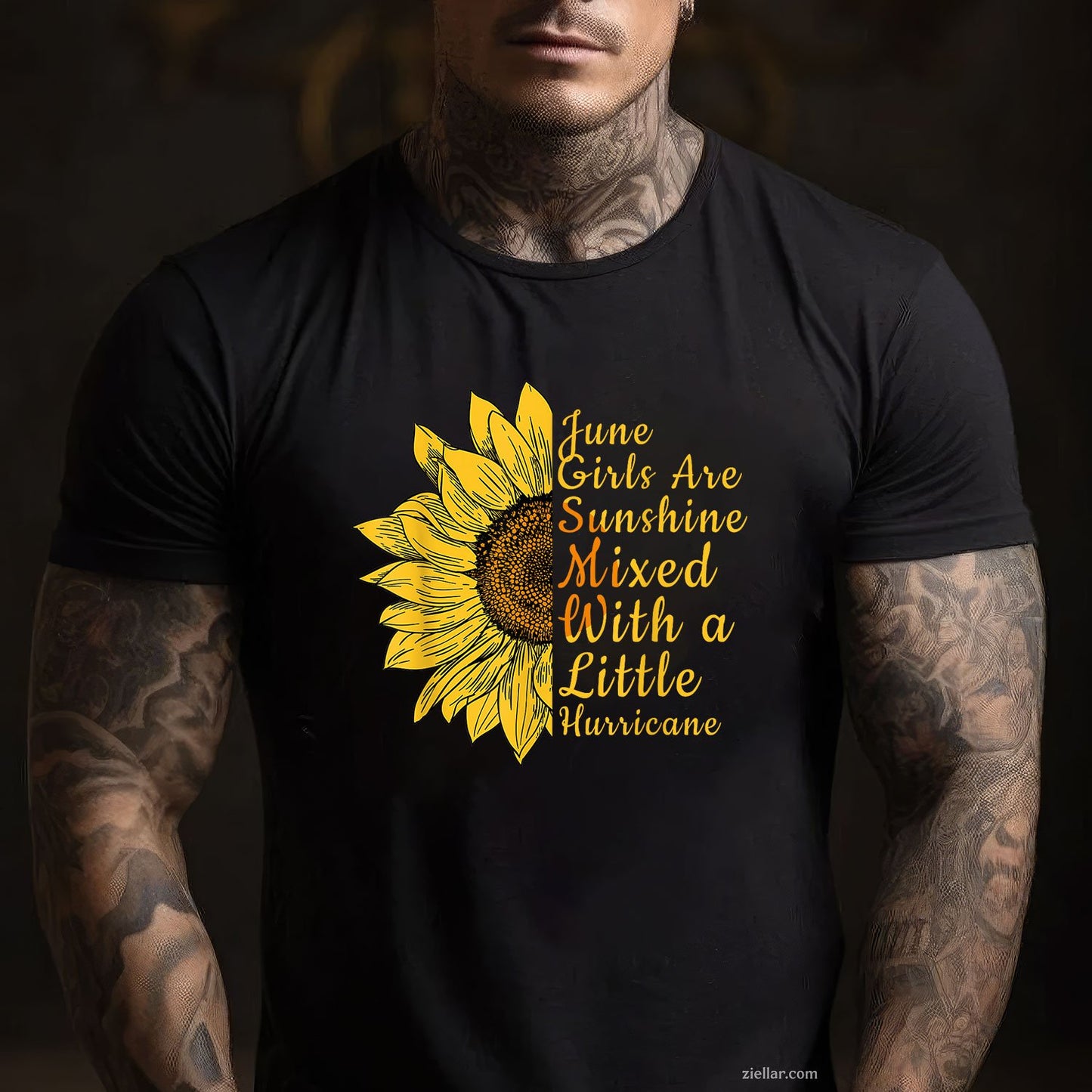 June Birthday Women Sunflower Flower Funny Tee And TShirt