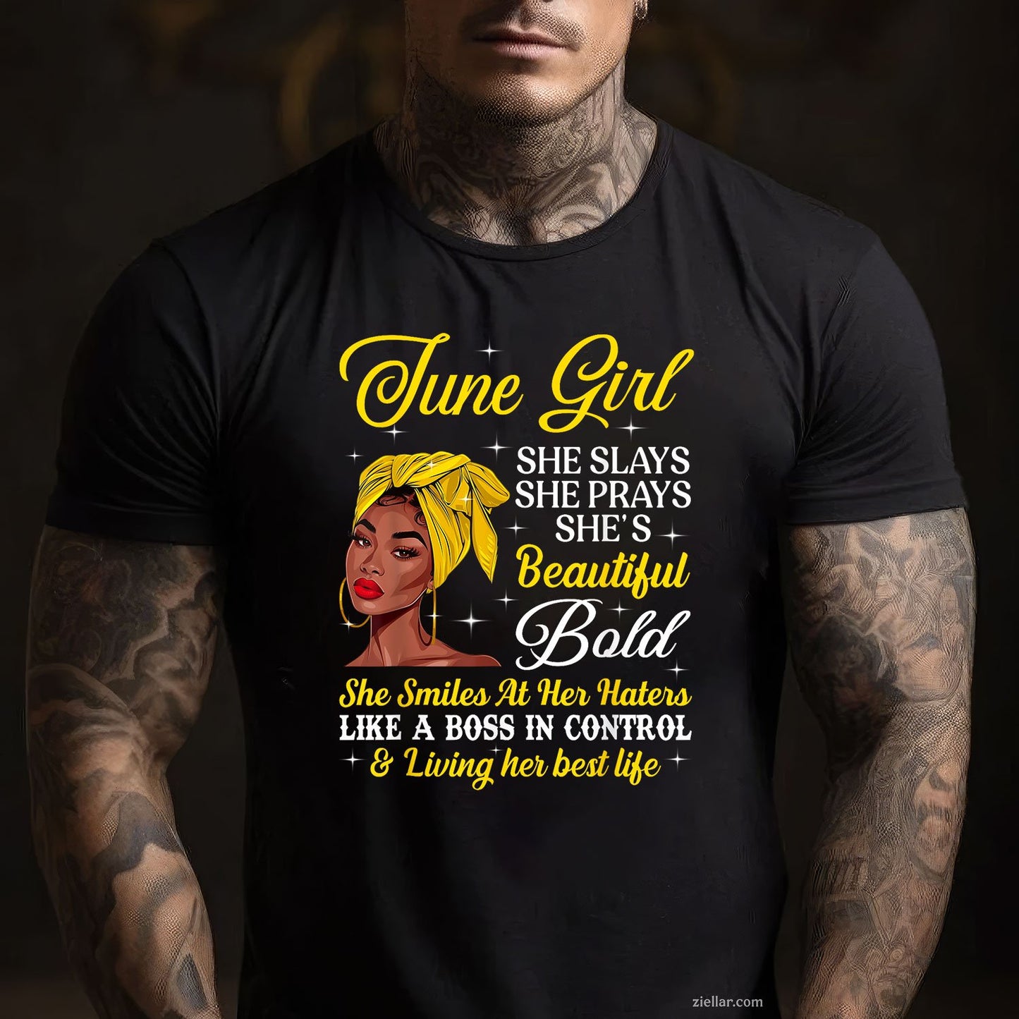 June Black Woman Afro Girl Slay Beautiful Birthday Queen